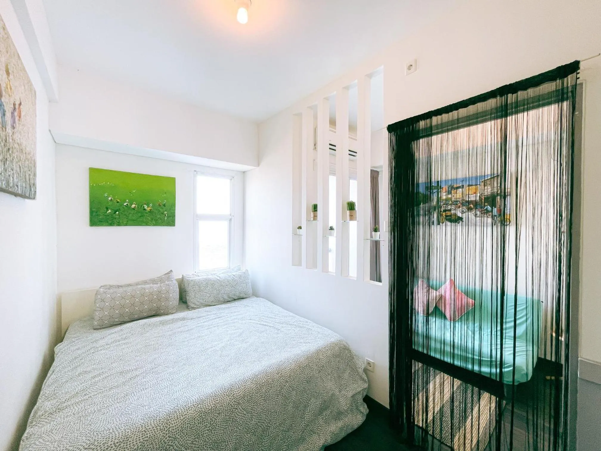 Bedroom, Bed in The Satu Stay - Apartemen SGV