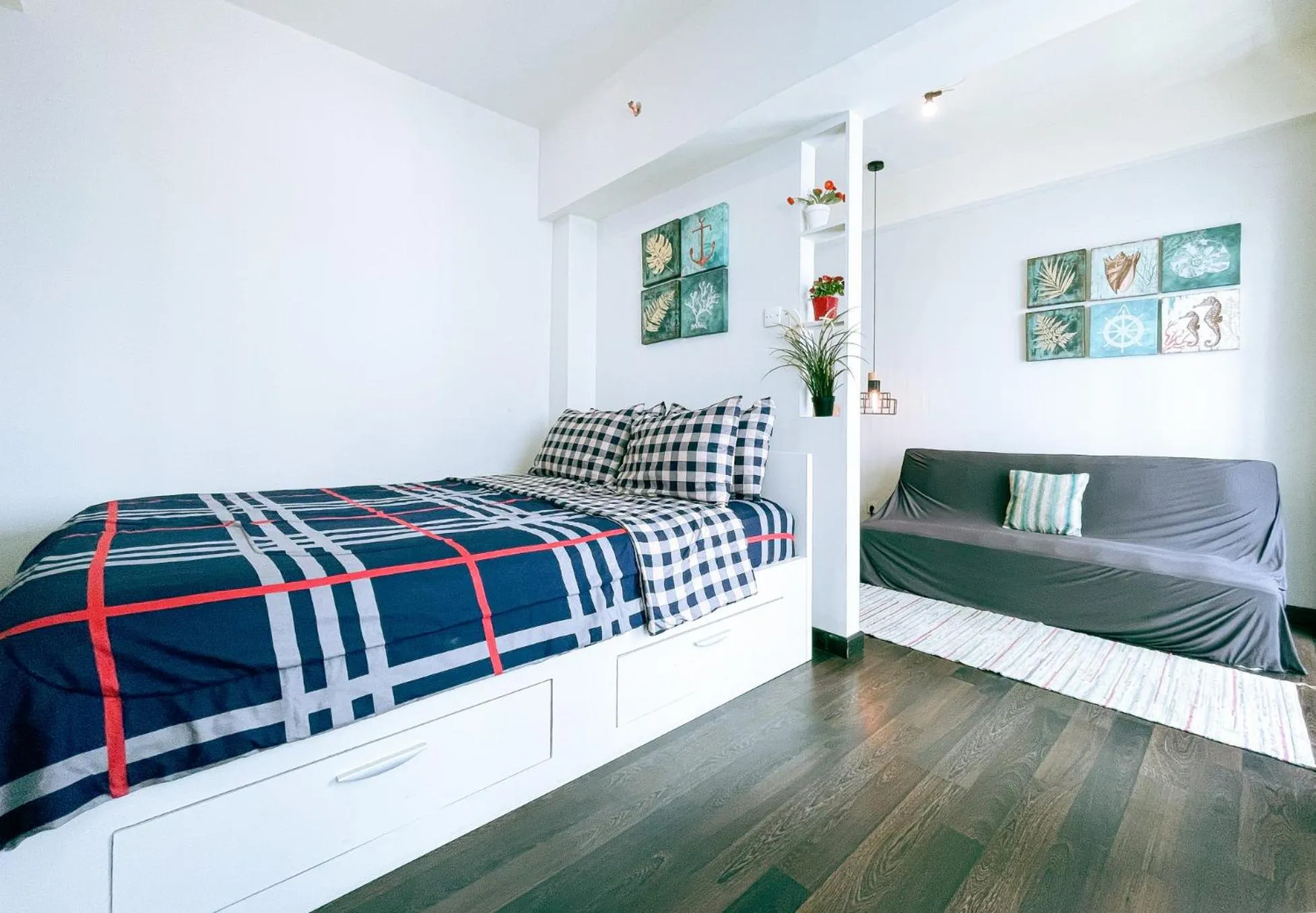 Bed in The Satu Stay - Apartemen SGV