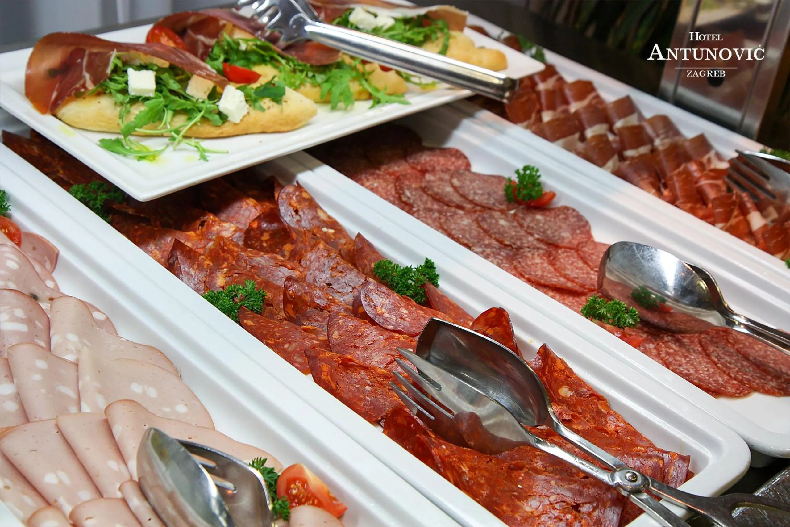 Continental breakfast in Hotel Antunovic Zagreb