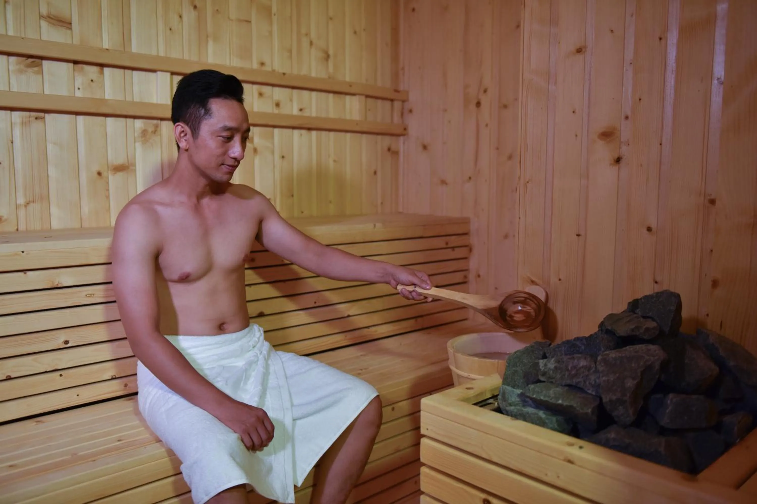 Sauna in Khanh Linh Hotel