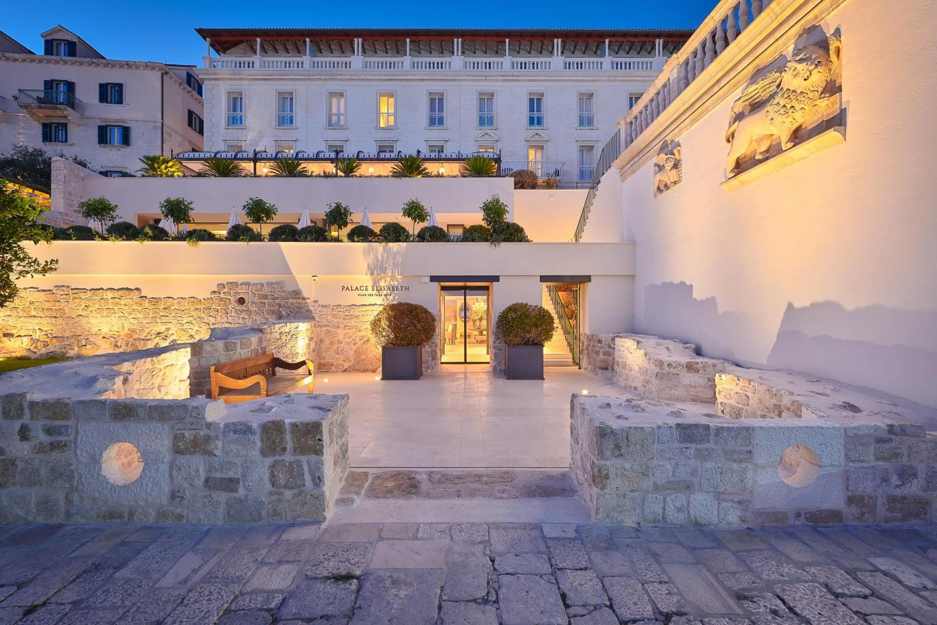 Facade/entrance in Palace Elisabeth Hvar Hotel - The Leading Hotels of the World