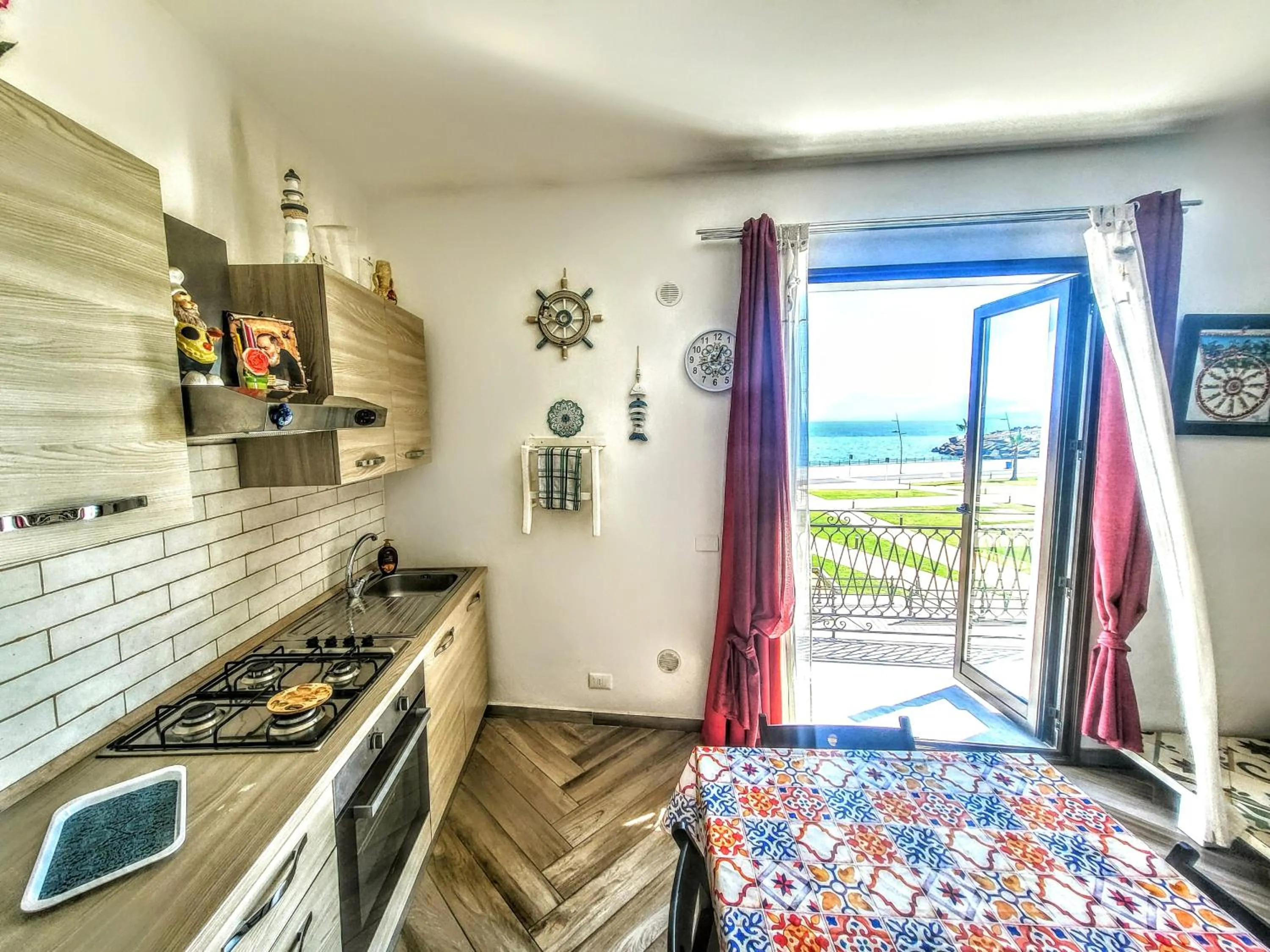 View (from property/room) in Seafront House Gabbiano Azzurro