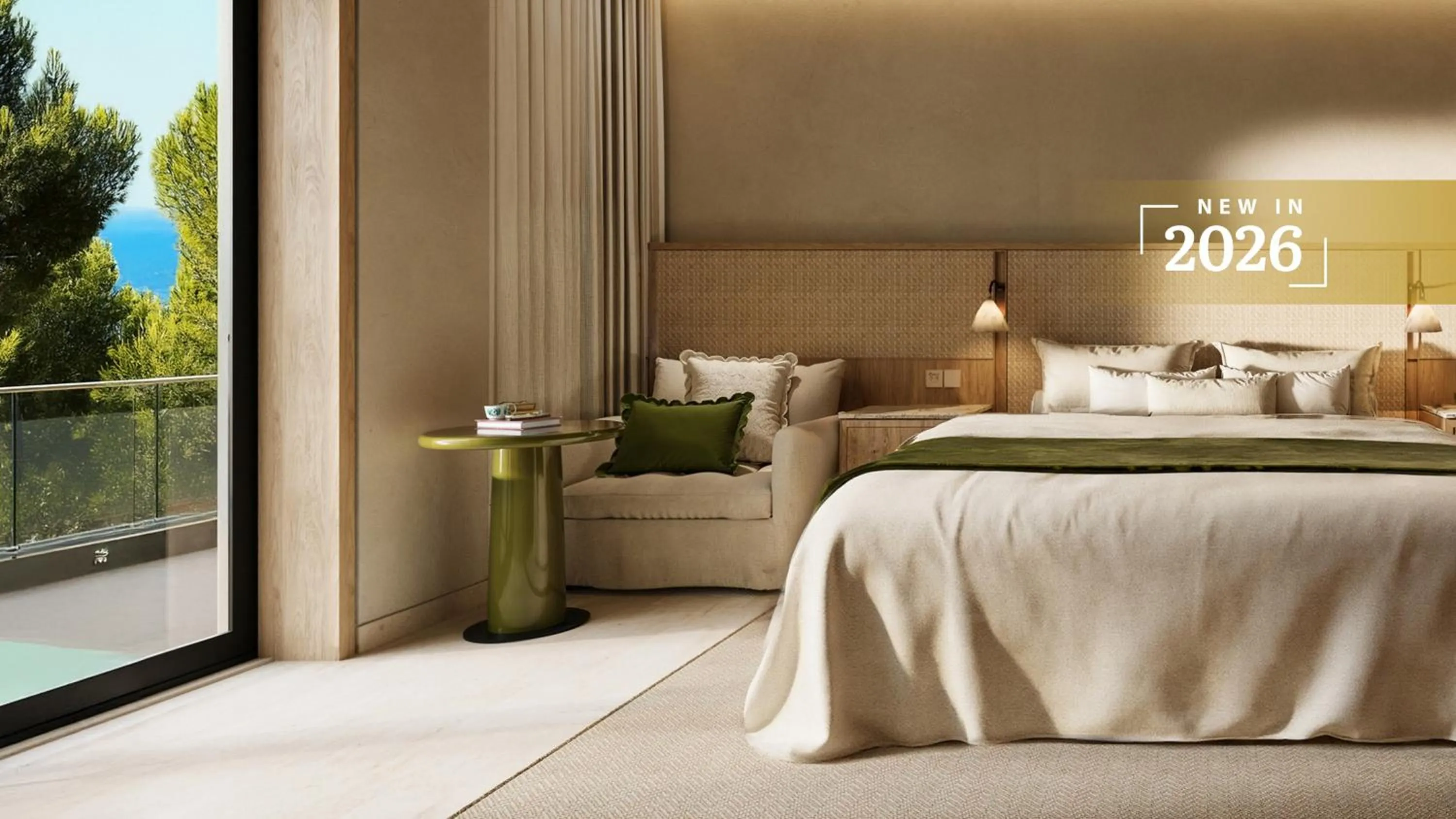 View (from property/room), Bed in Sirena Resort Hvar - NEW IN 2026