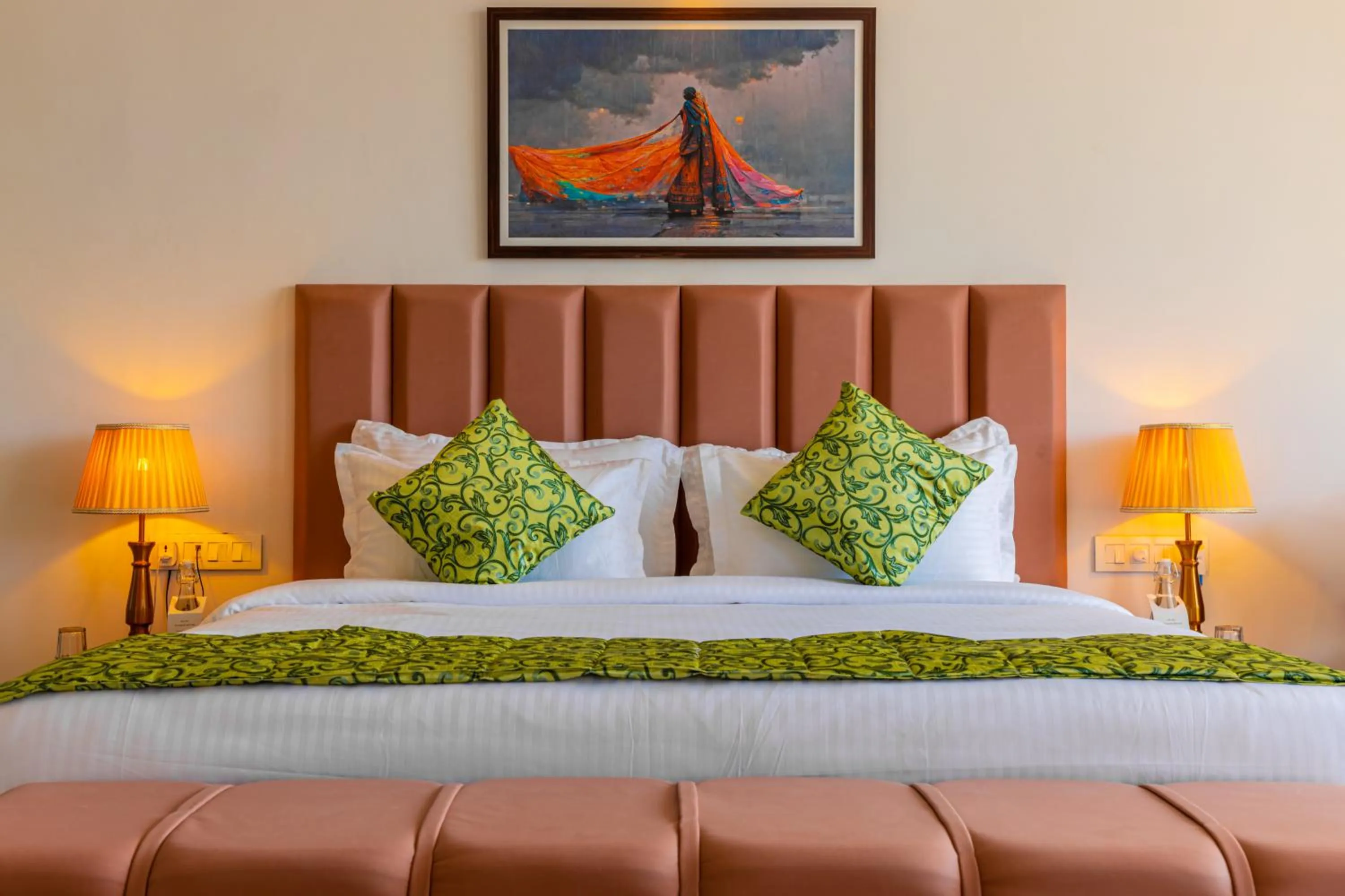 Bed in Tree of Life Vantara Resort & Spa