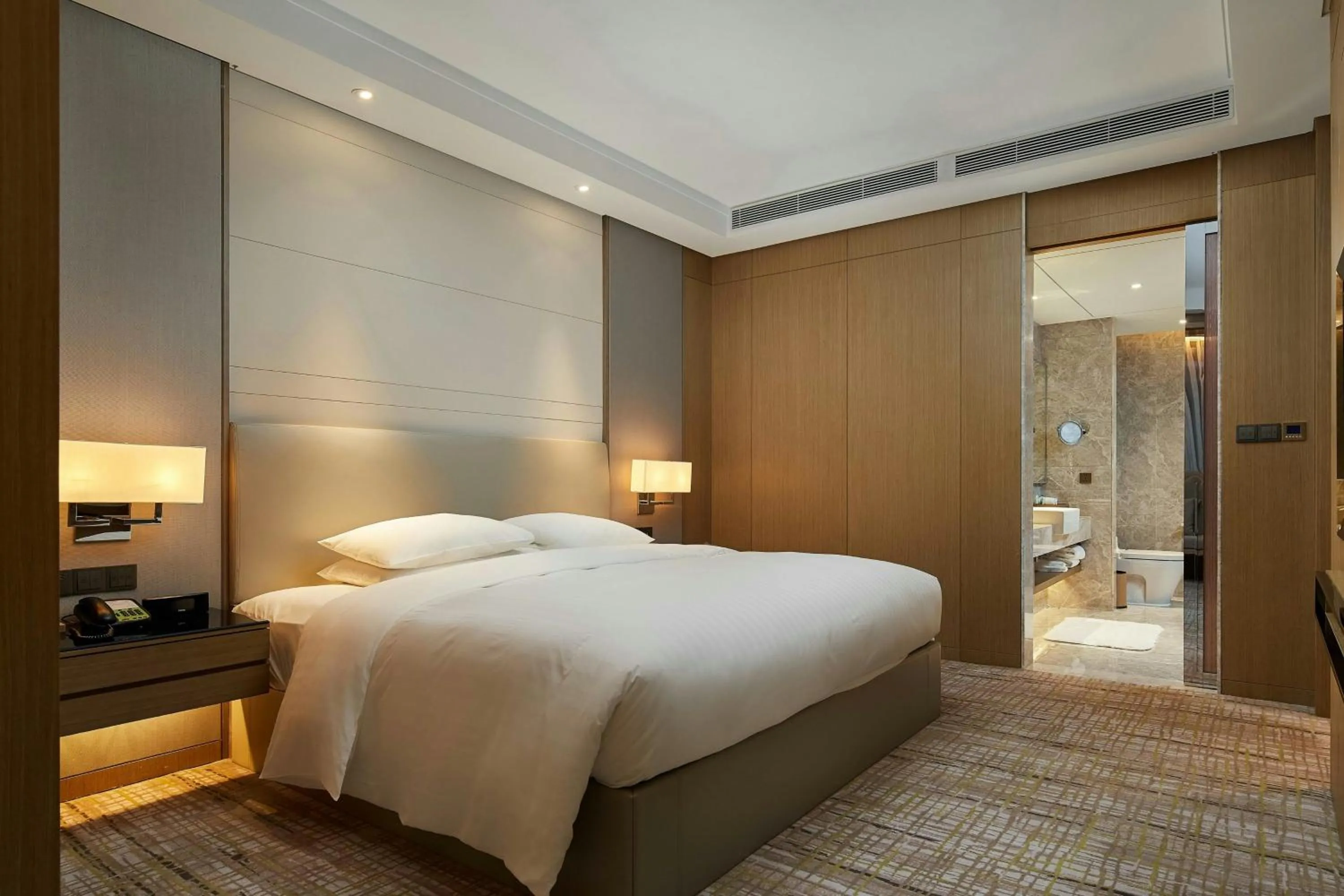 Bedroom, Bed in Courtyard by Marriott Xinchang