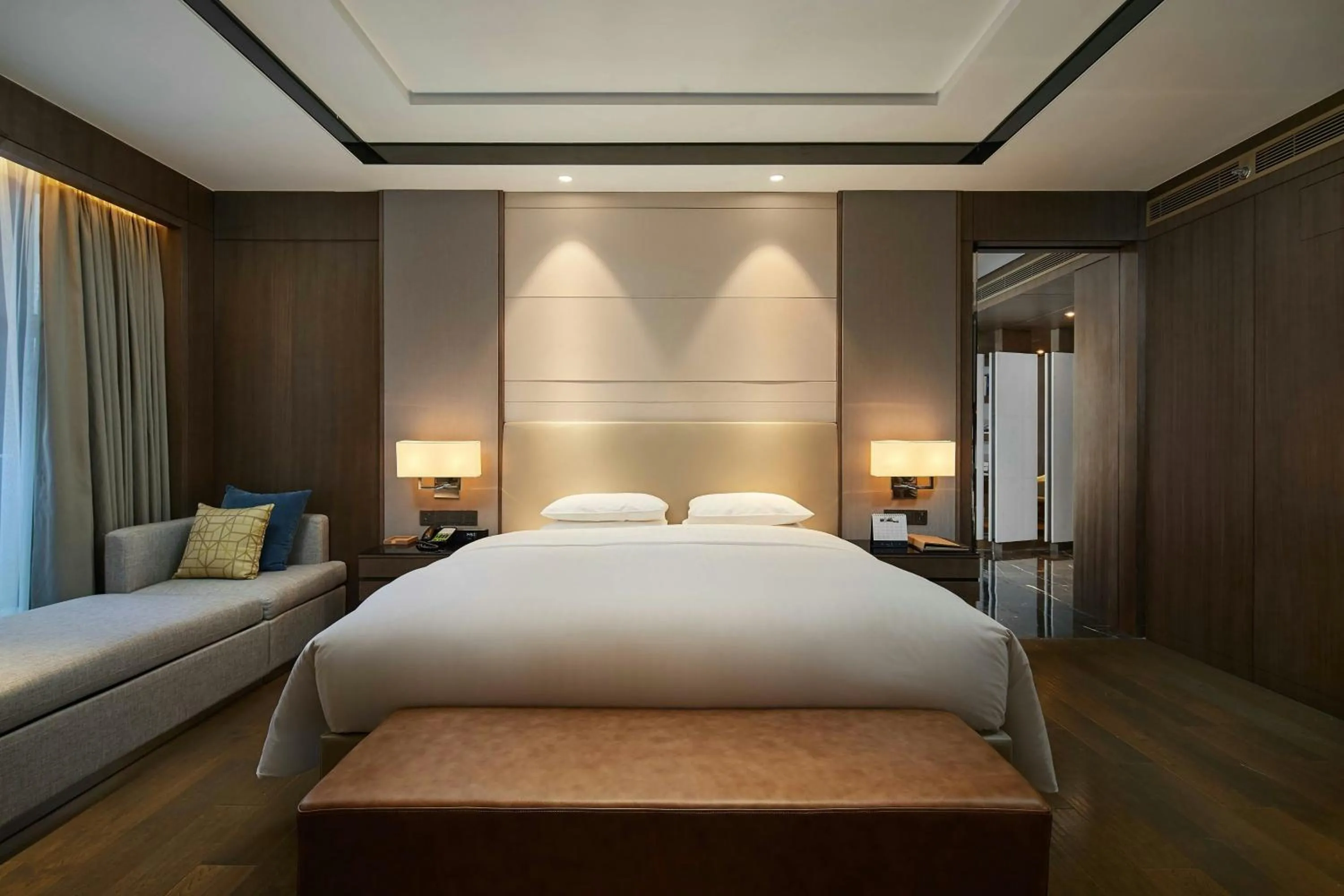 Bedroom, Bed in Courtyard by Marriott Xinchang