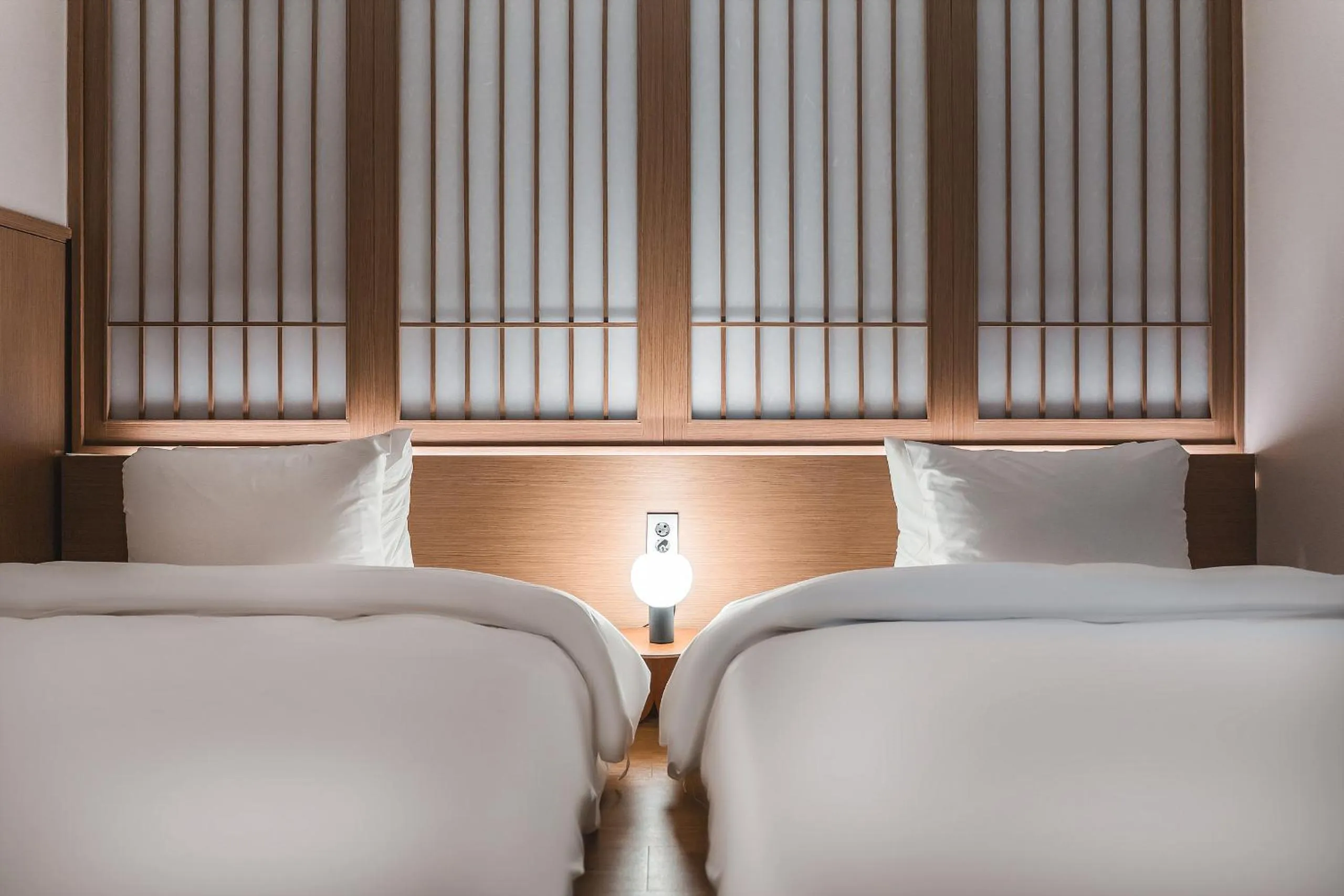 Bed in Gyeongju Hotel Gonggan