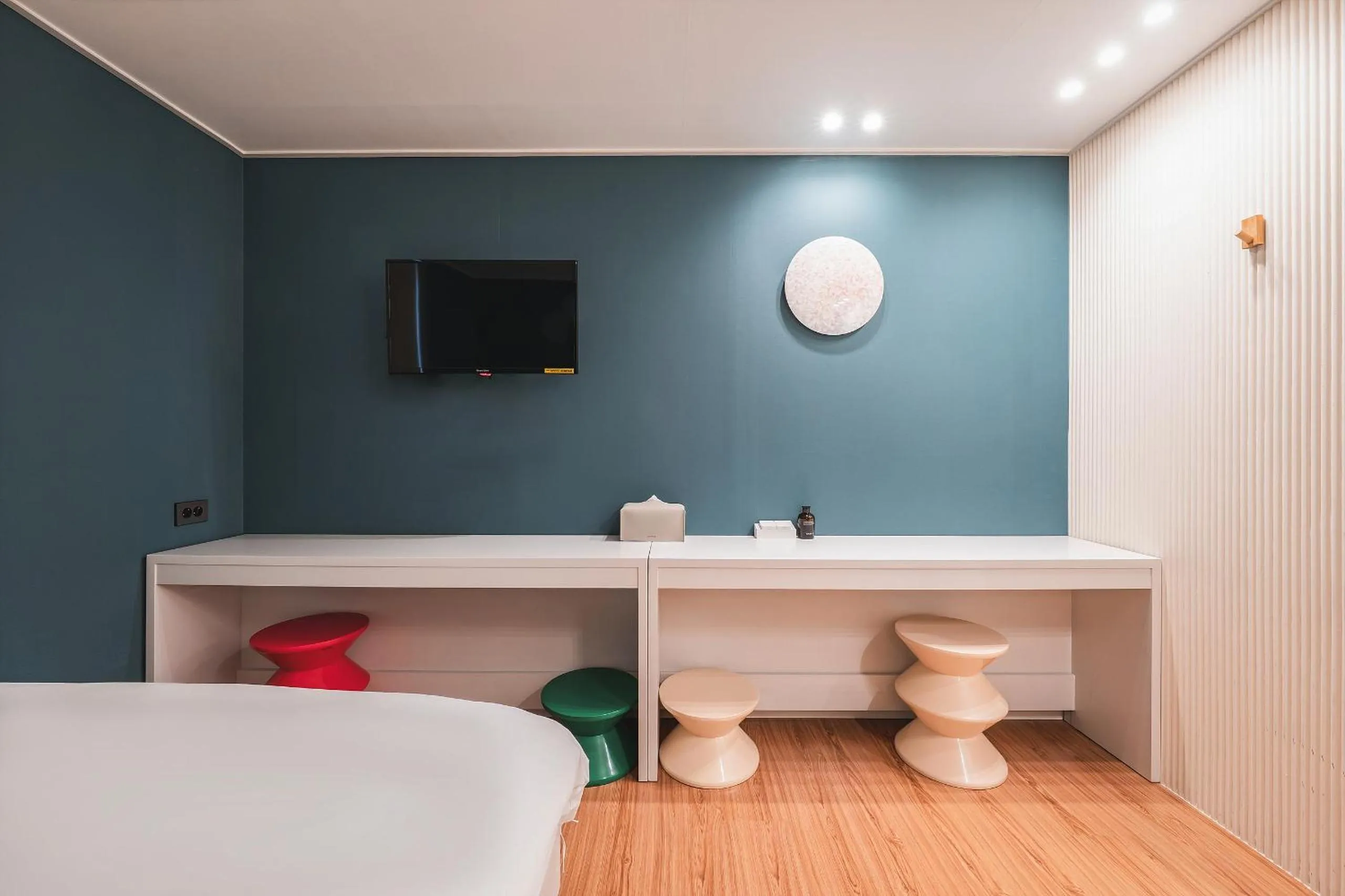 Bed in Gyeongju Hotel Gonggan