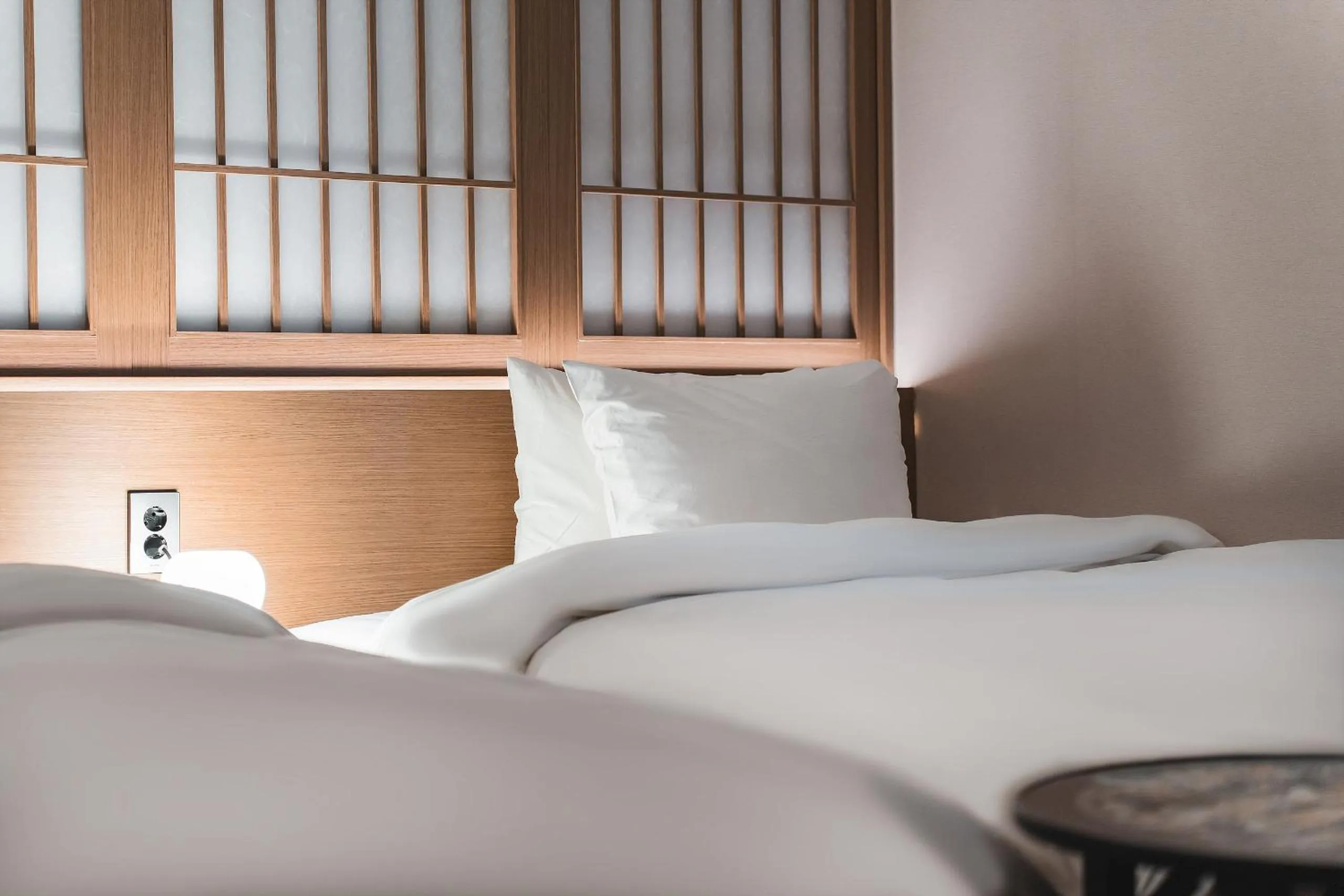 Bed in Gyeongju Hotel Gonggan