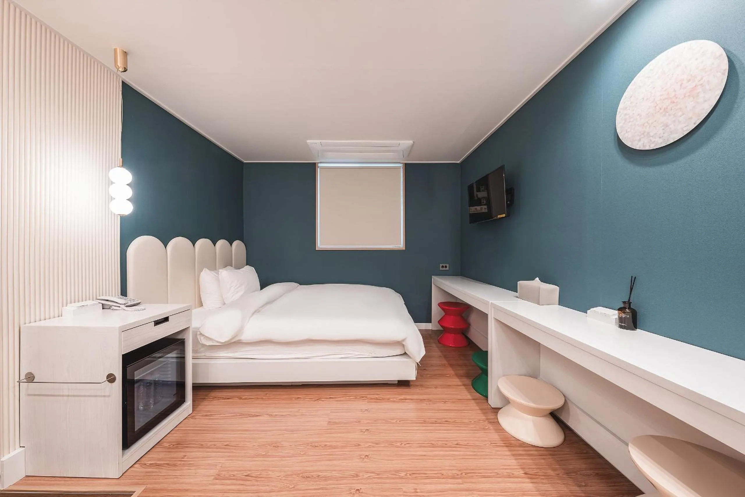 Bed in Gyeongju Hotel Gonggan