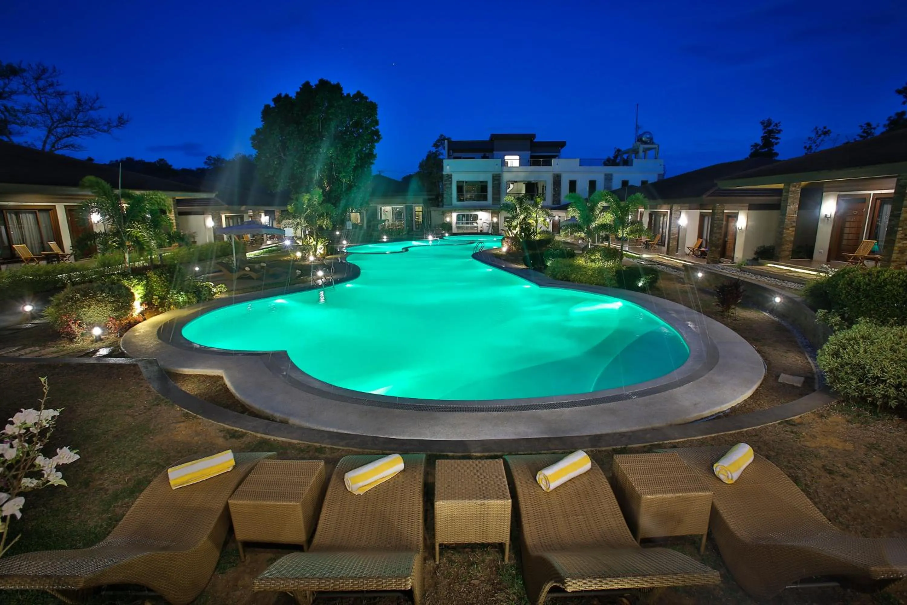 Pool view in Coron Soleil Garden Resort