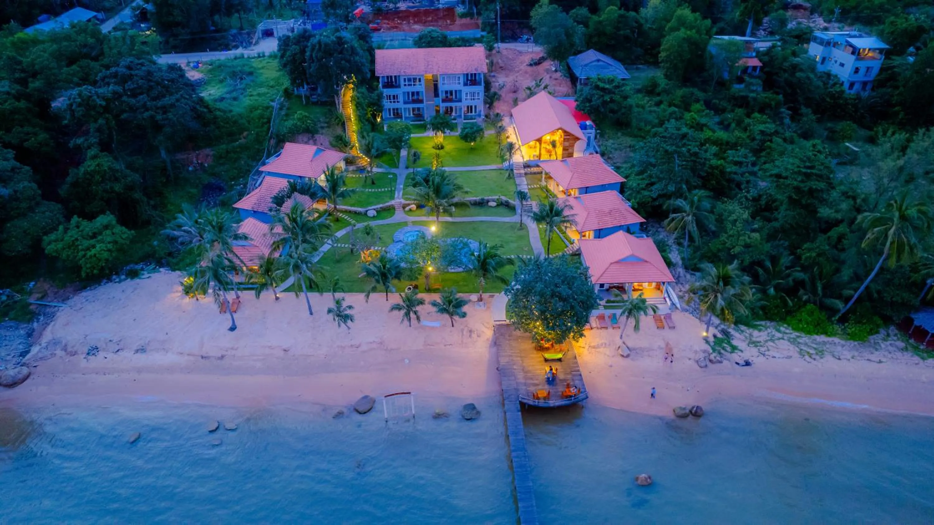 Bird's eye view in Cosian Bay Phu Quoc Resort