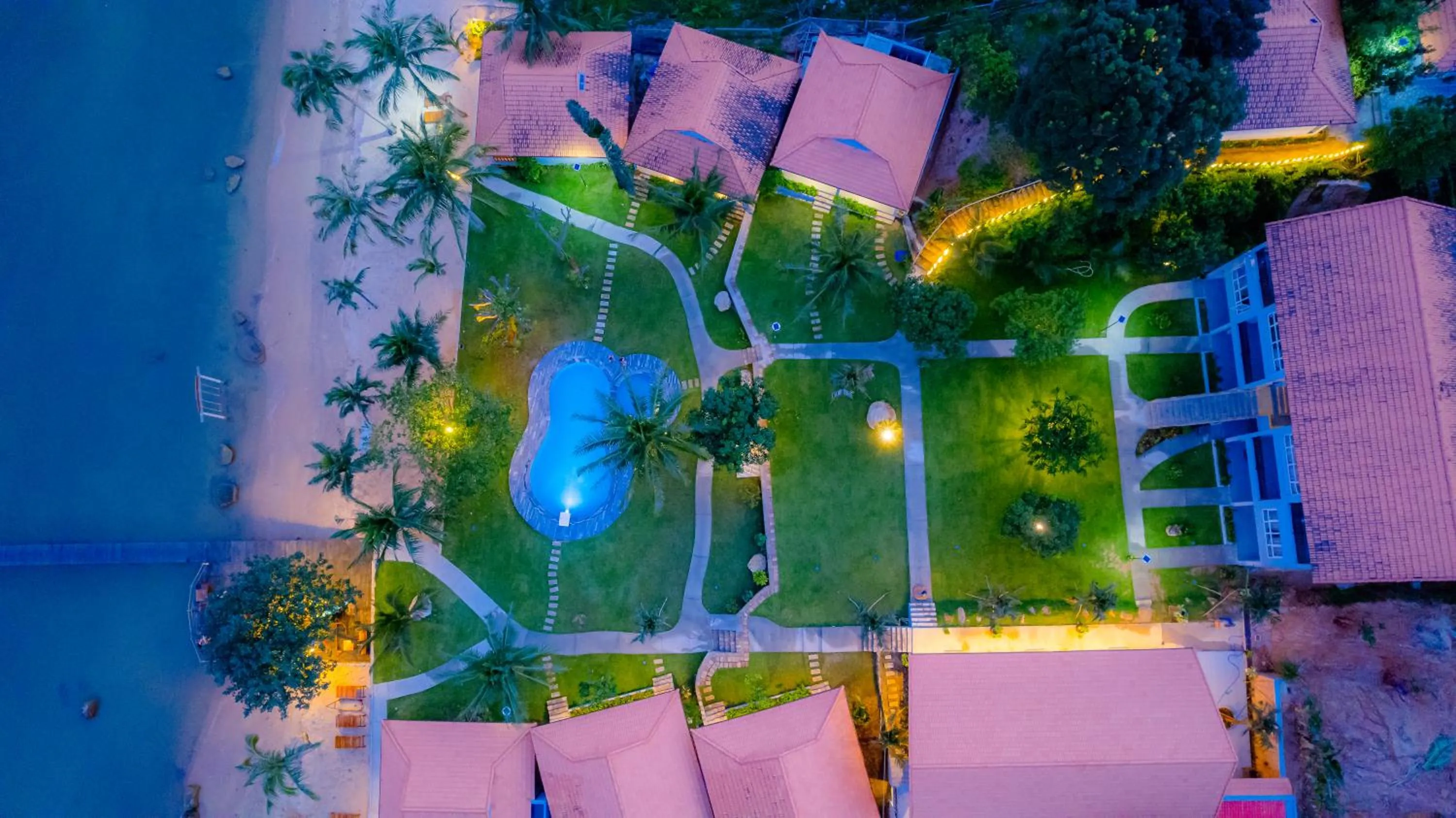 Bird's eye view in Cosian Bay Phu Quoc Resort
