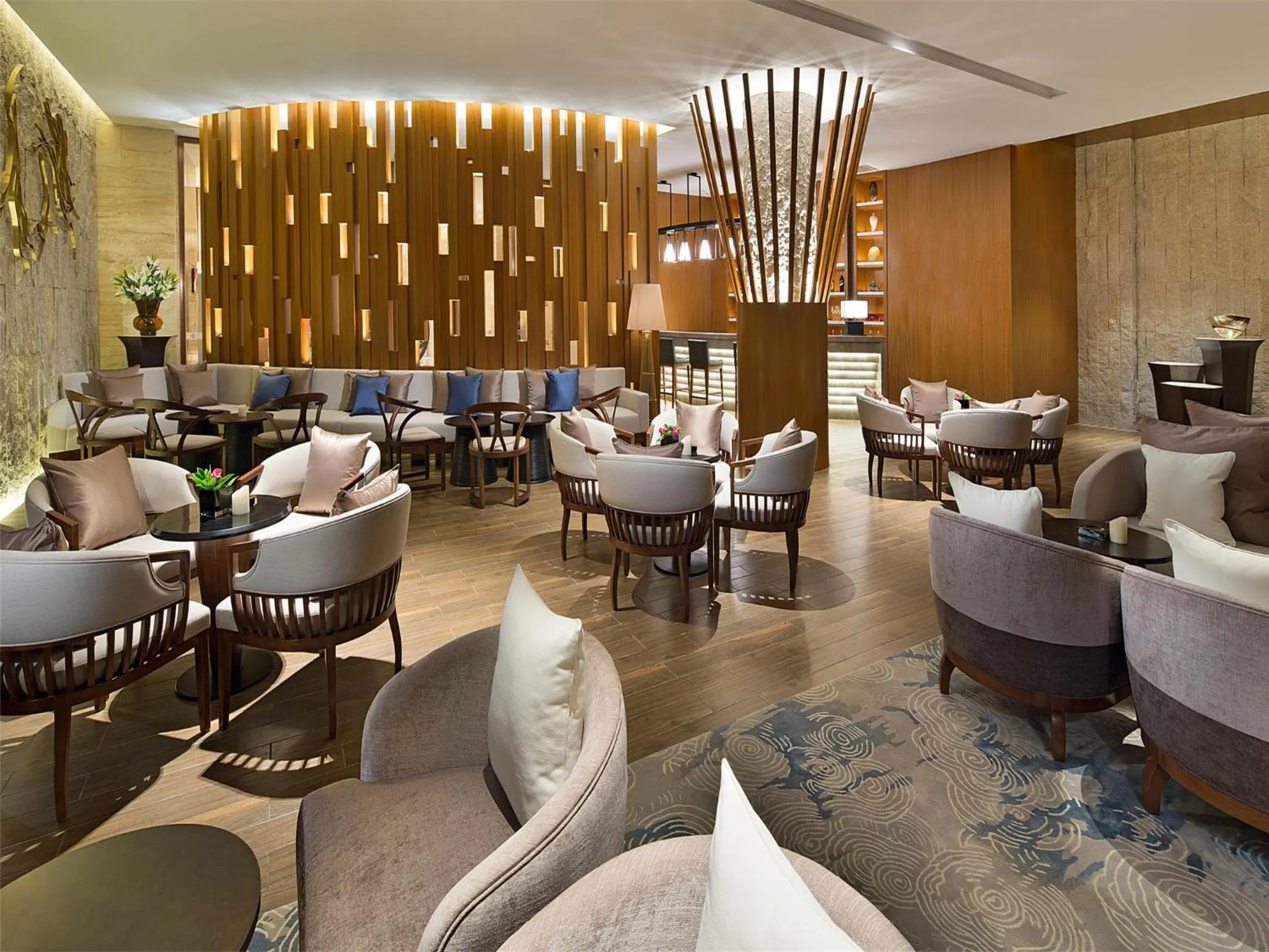 Lounge or bar in Wyndham Grand Plaza Royale Wenchang