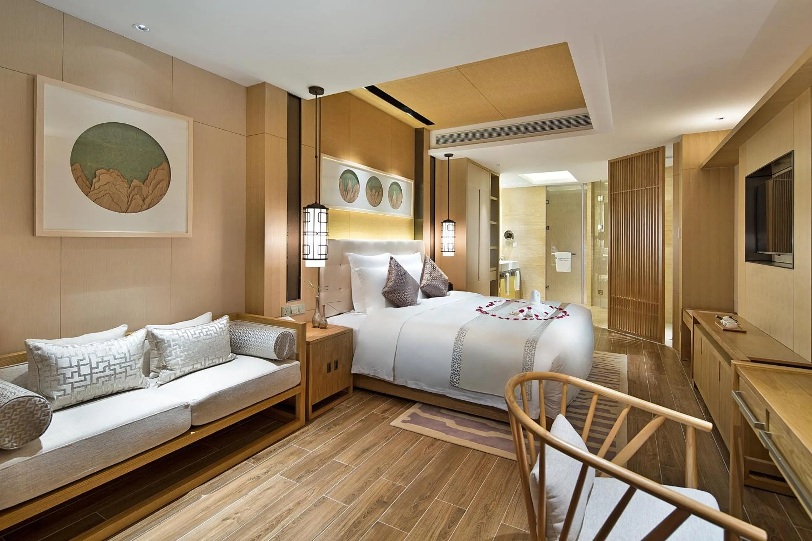 Decorative detail in Wyndham Grand Plaza Royale Wenchang