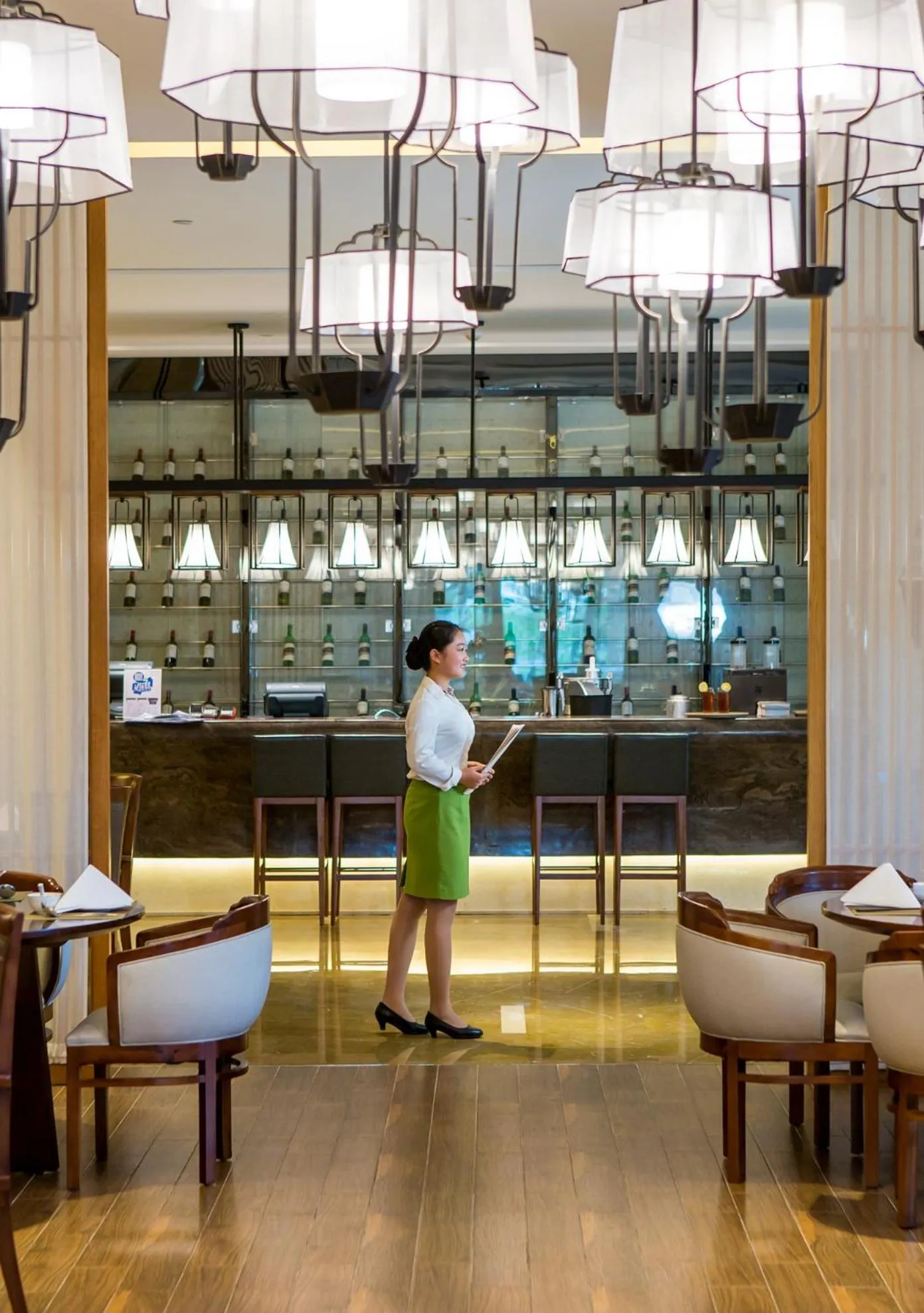 Staff in Wyndham Grand Plaza Royale Wenchang