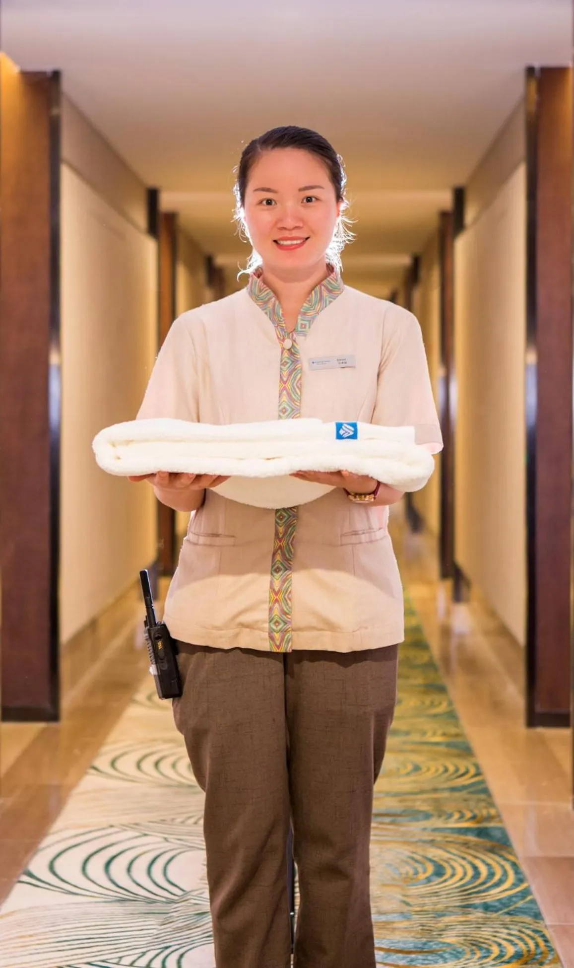 Staff in Wyndham Grand Plaza Royale Wenchang