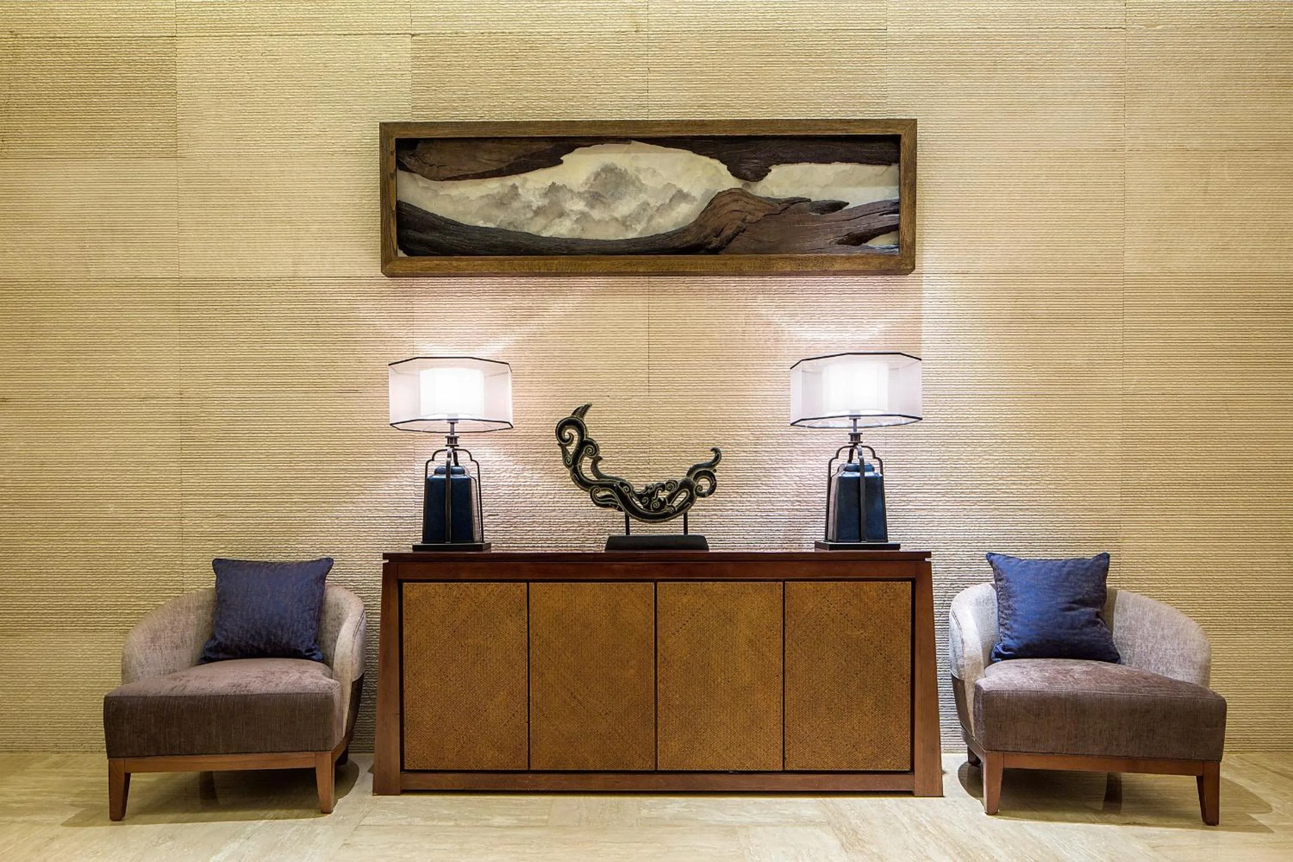 Decorative detail in Wyndham Grand Plaza Royale Wenchang