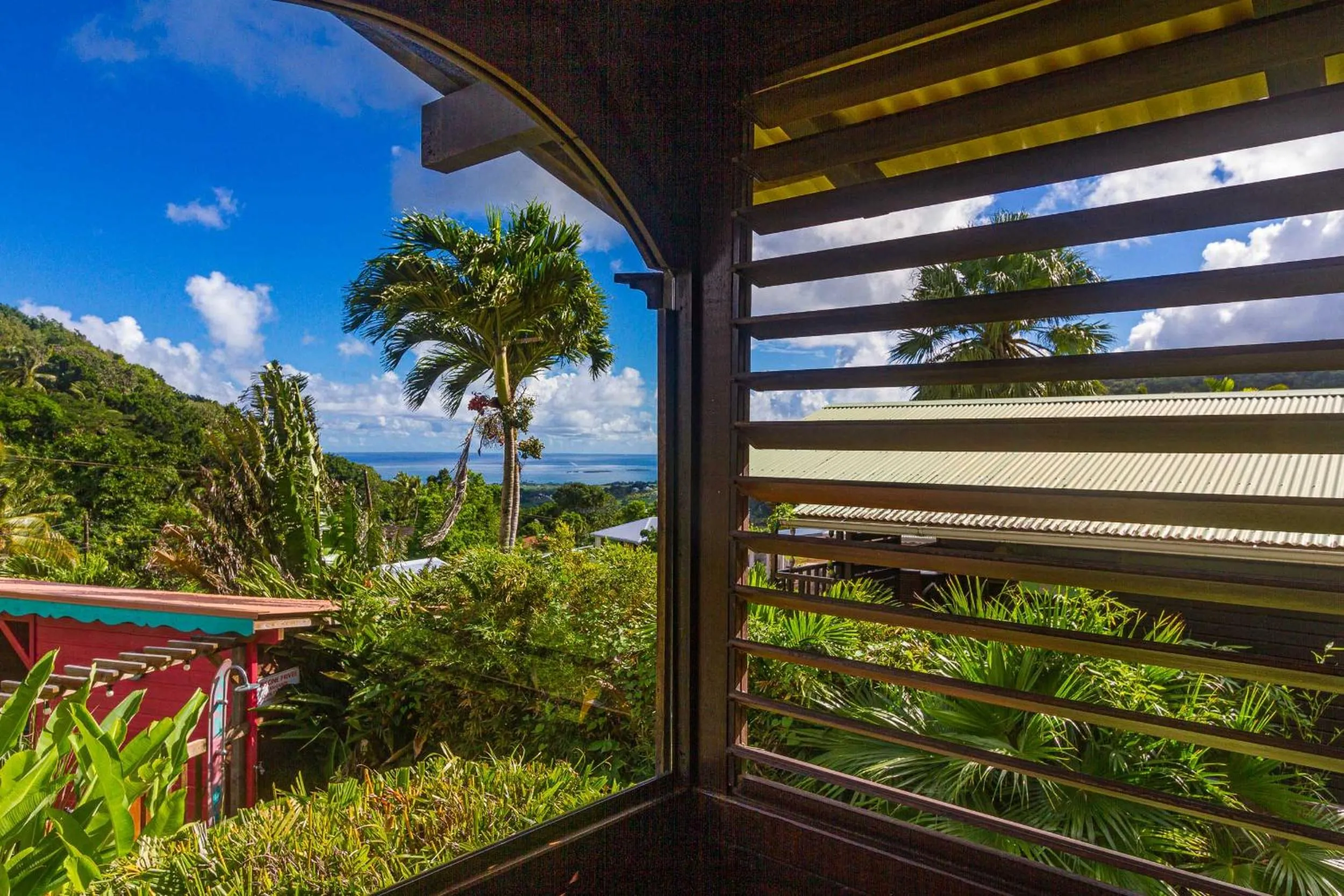 Mountain view in Piton Bungalows Ecolodges