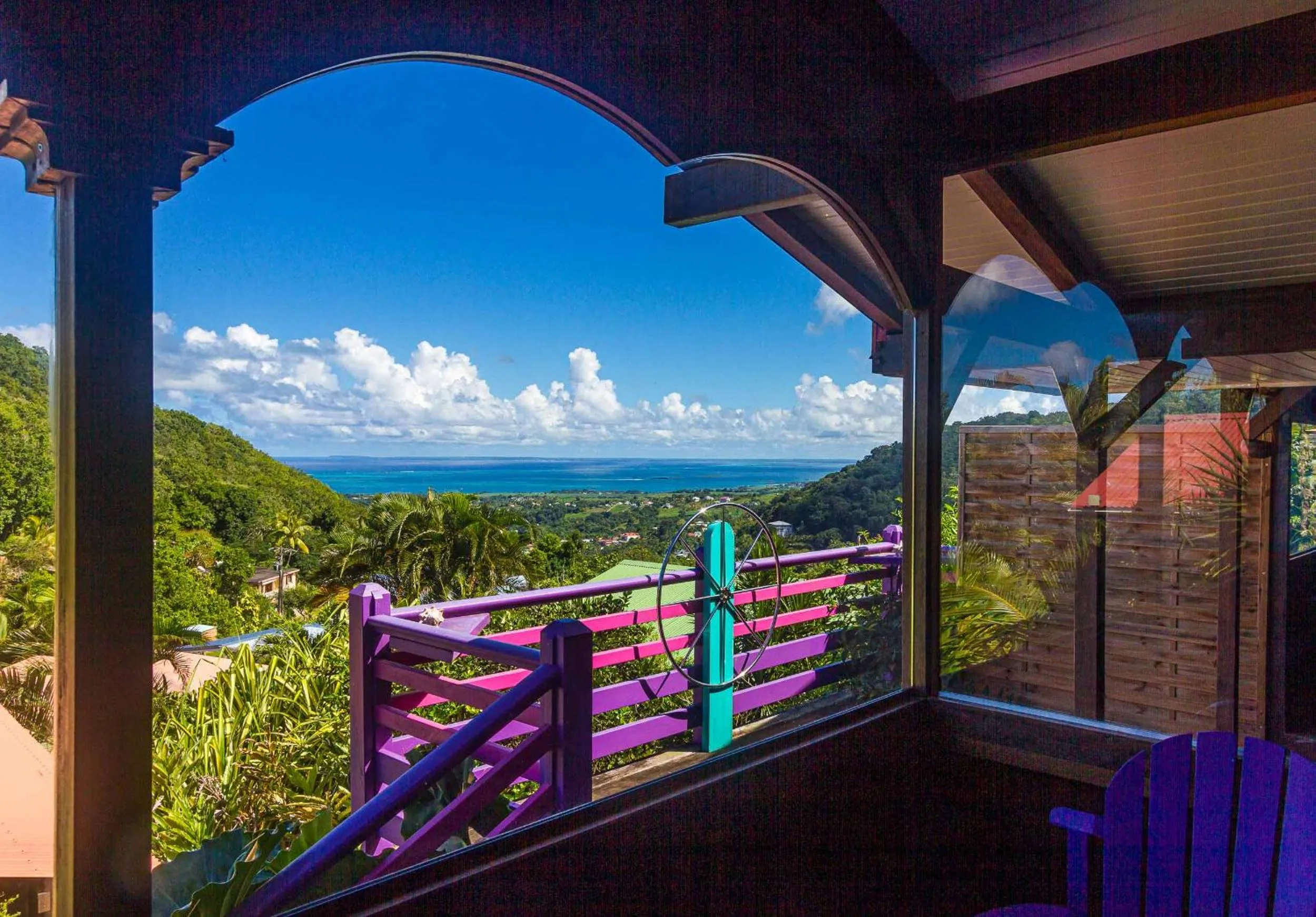 Sea view in Piton Bungalows Ecolodges