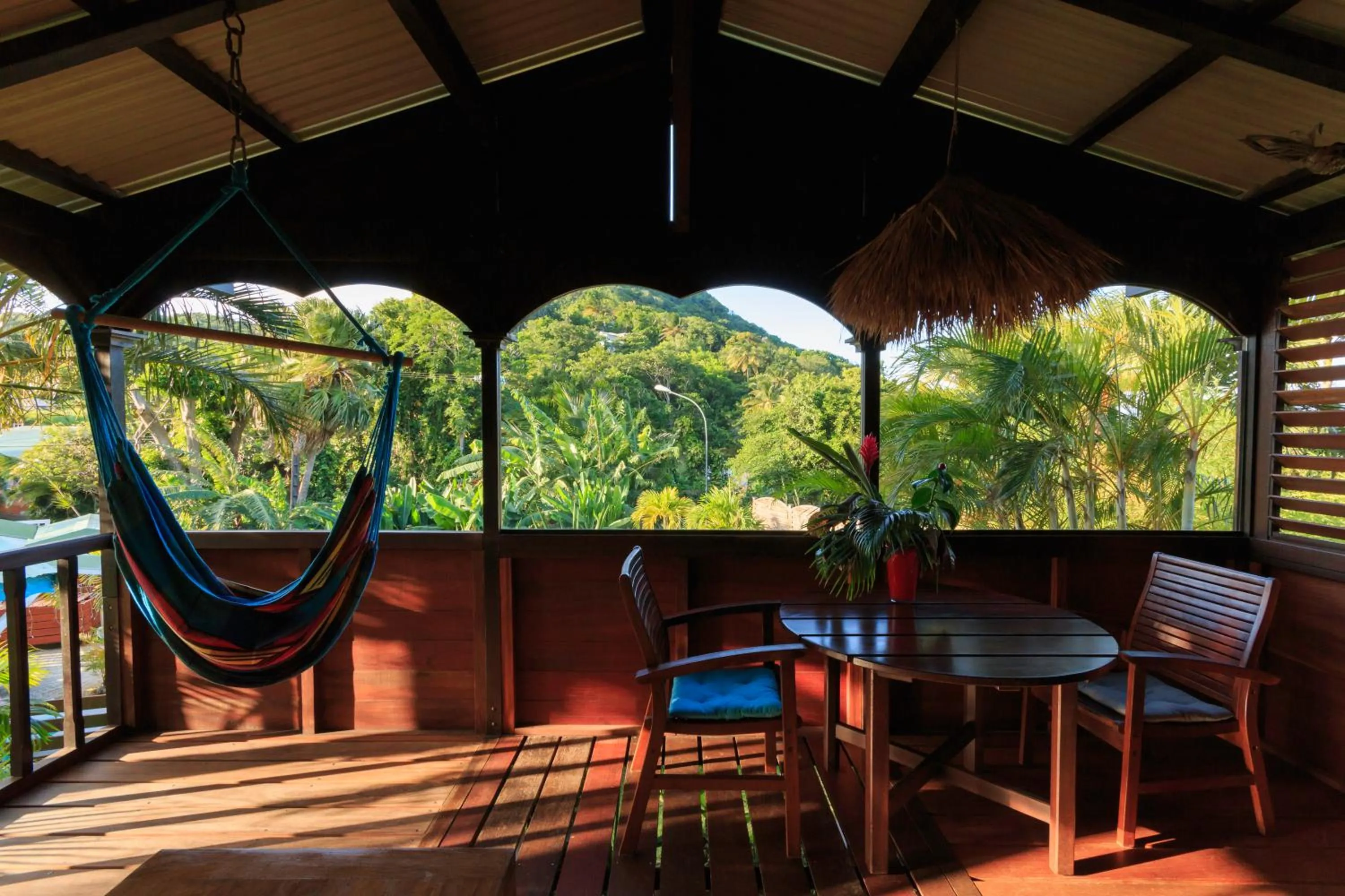 Patio in Piton Bungalows Ecolodges