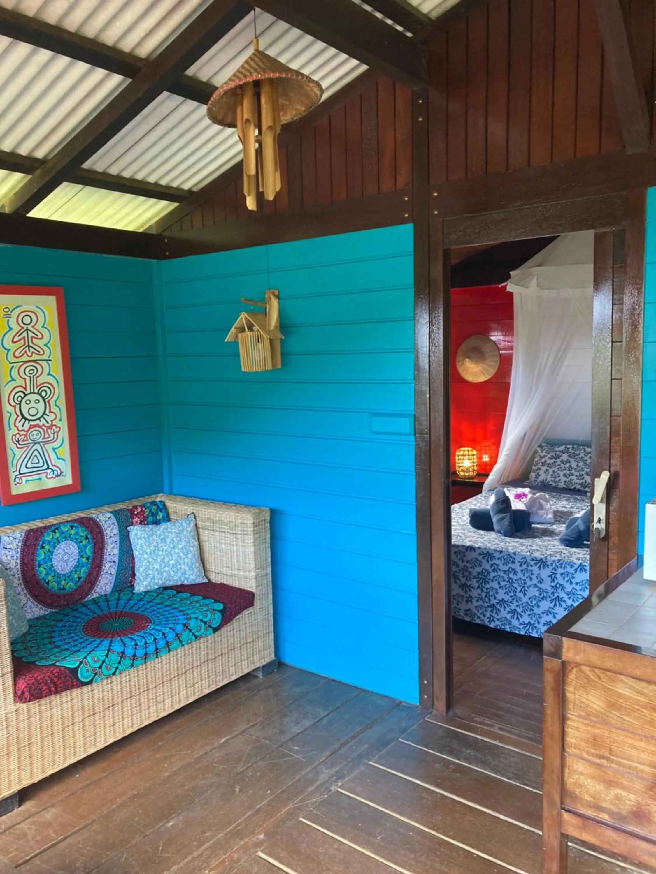 Patio in Piton Bungalows Ecolodges