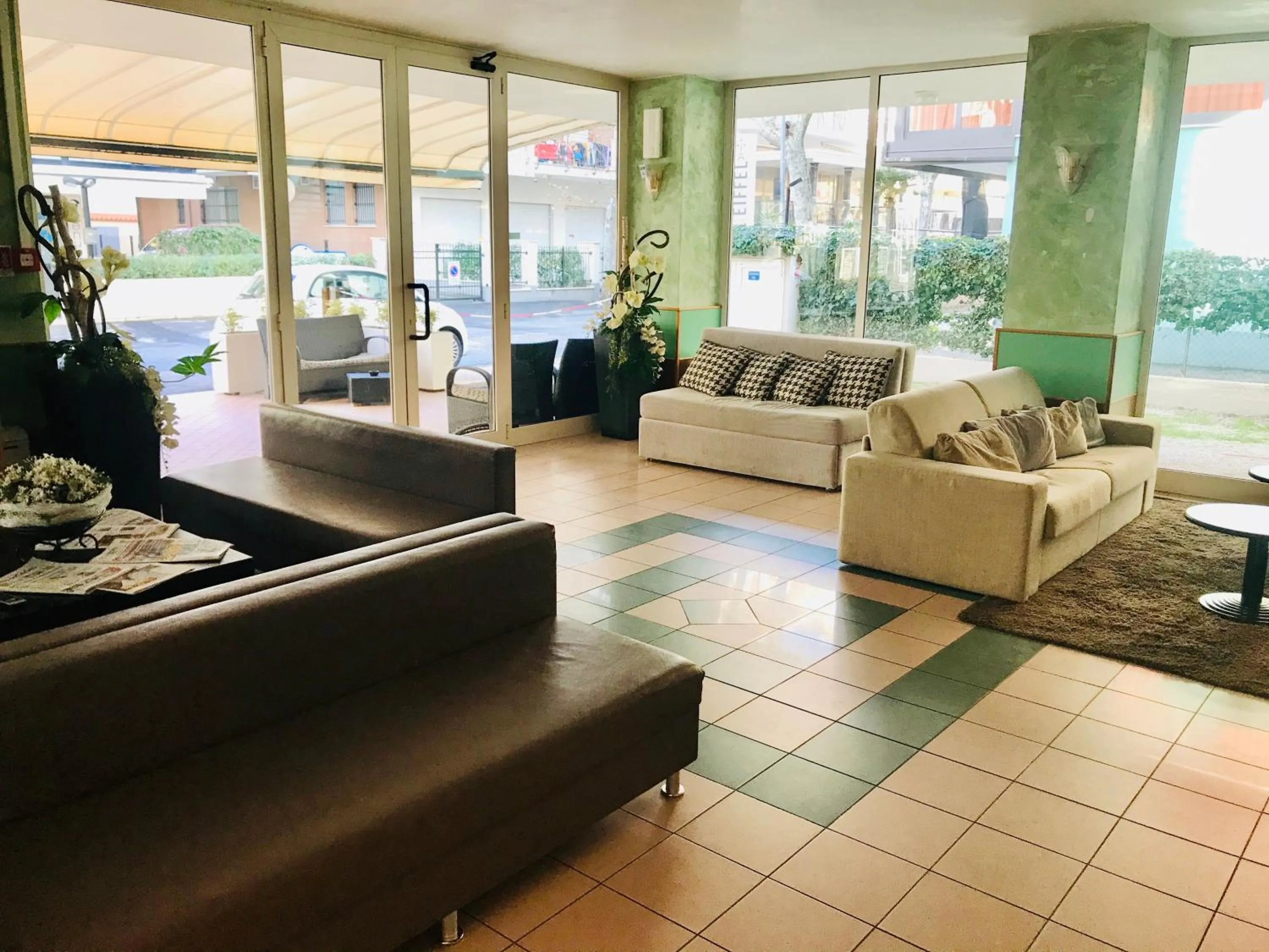 Living room in Hotel Aiglon