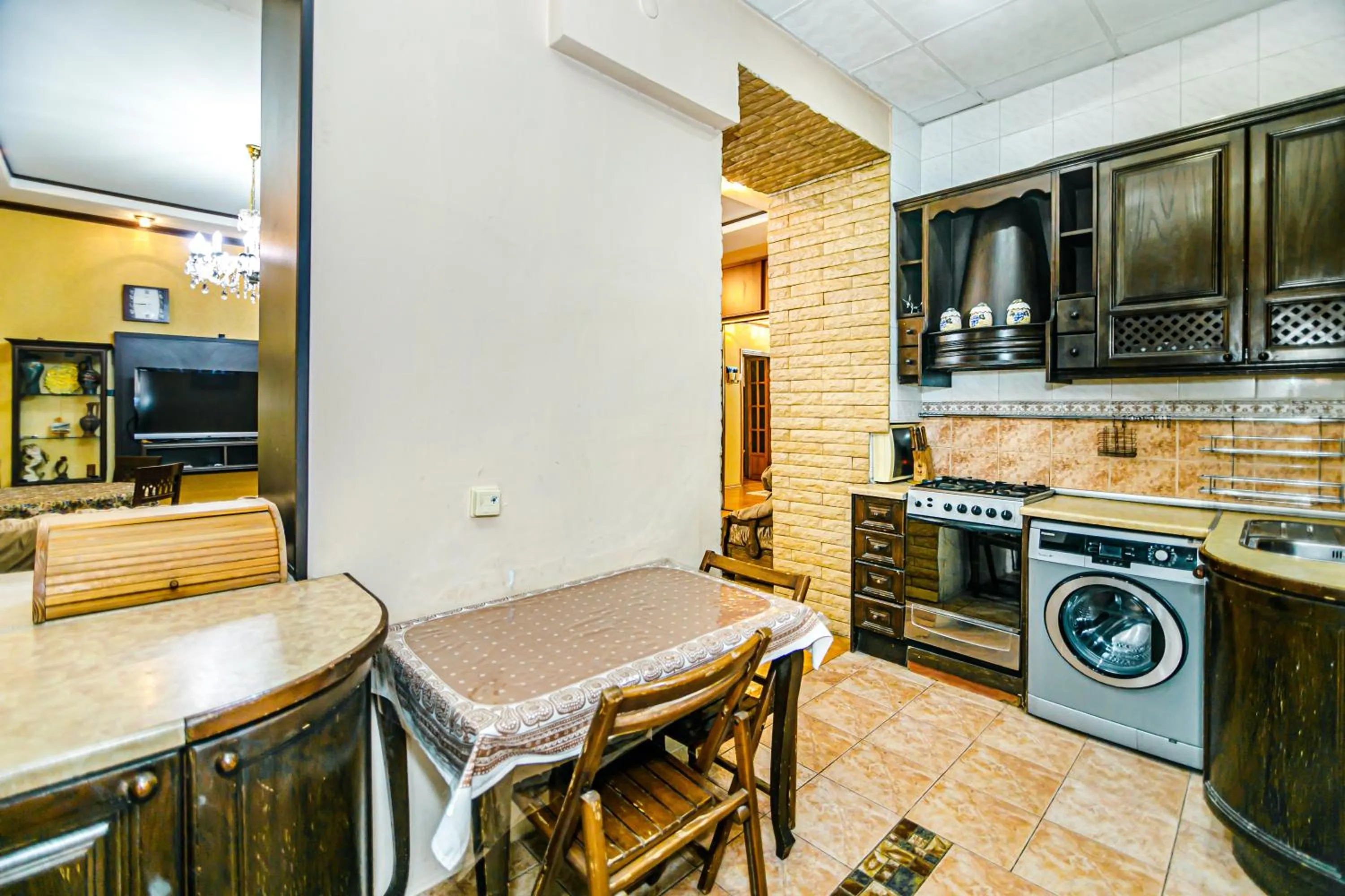 kitchen in Monolit Apartment