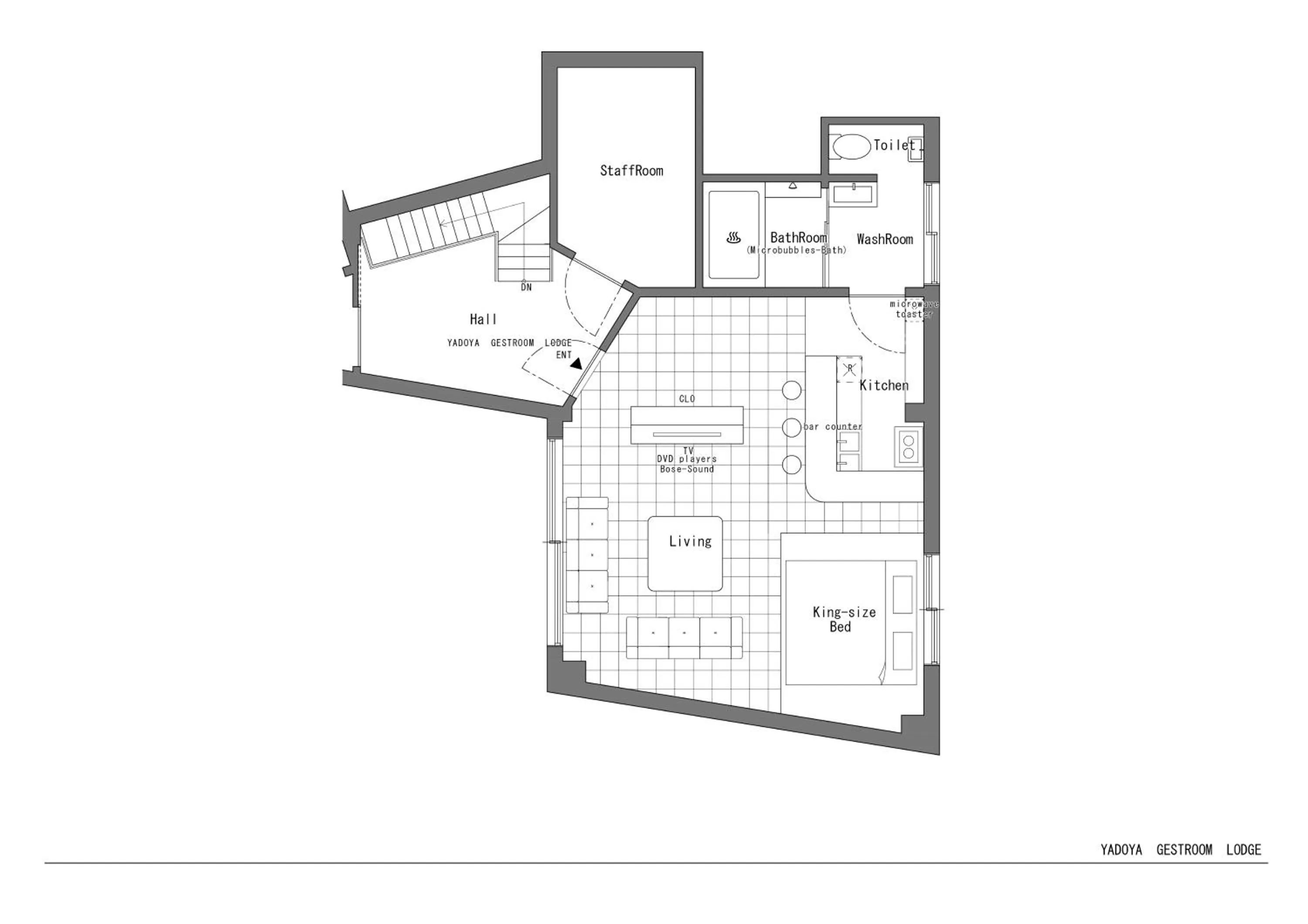 Floor plan in Yadoya Lodge