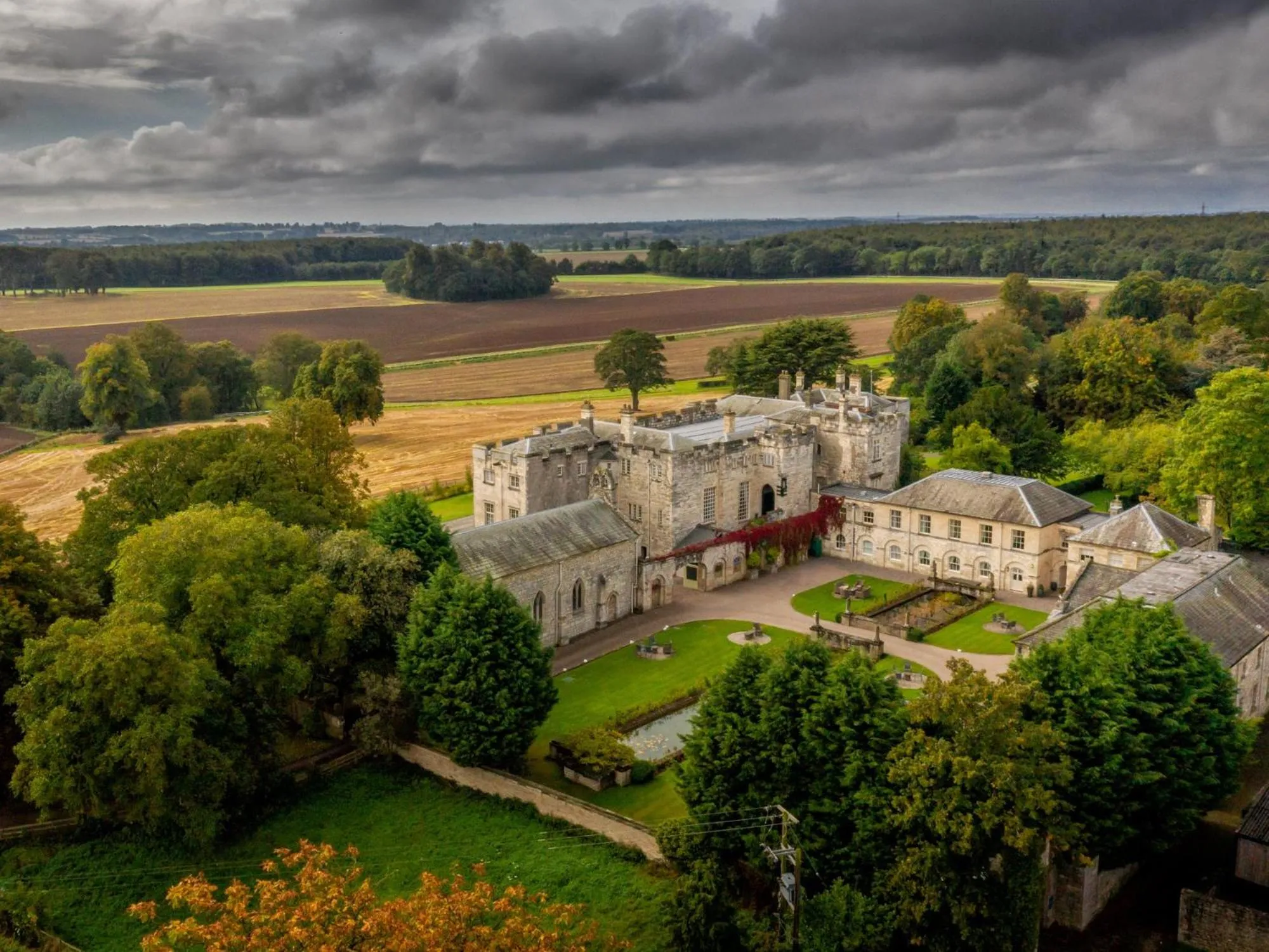 Bird's eye view in Hazlewood Castle & Spa