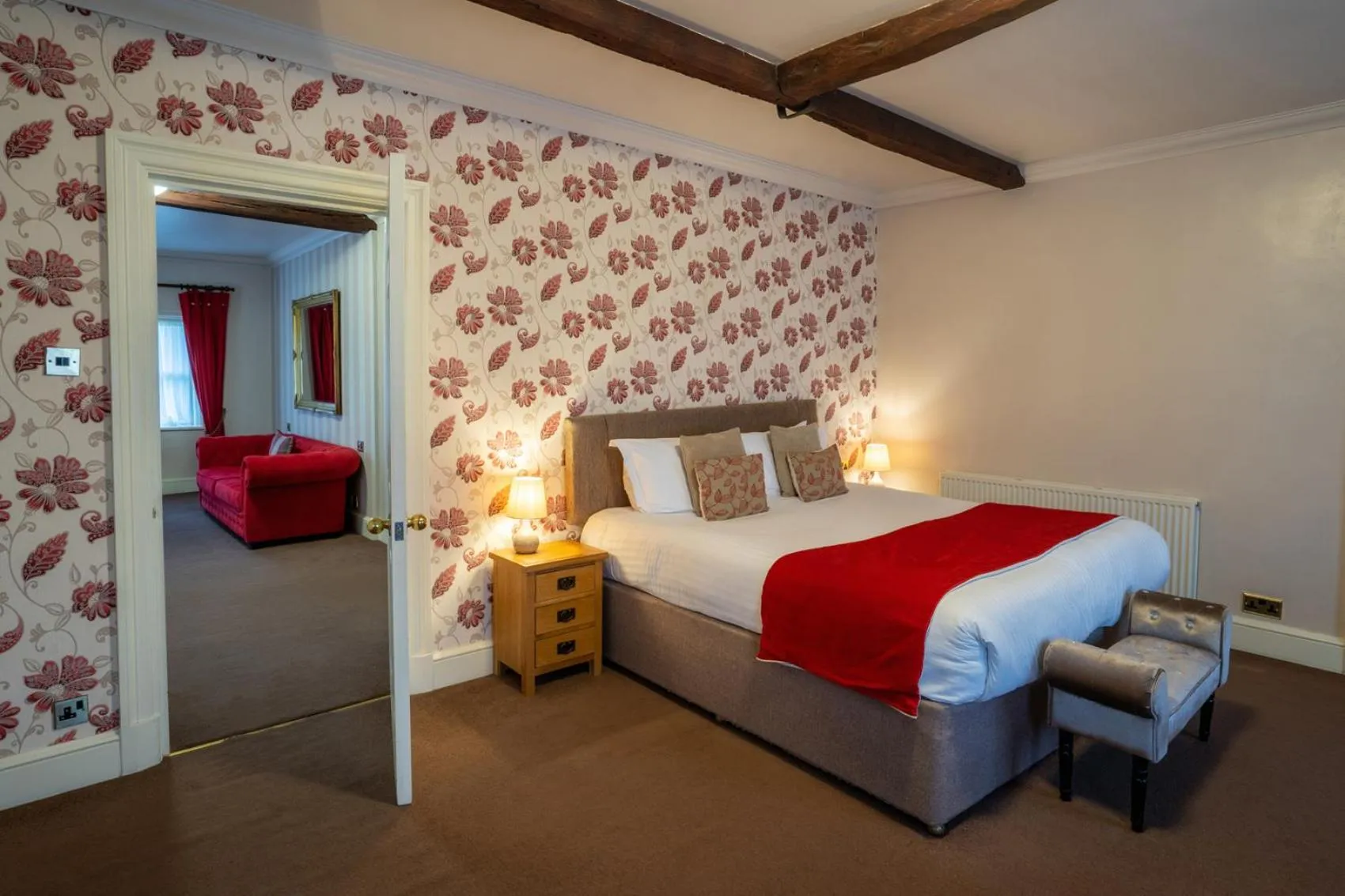 Bedroom, Bed in Hazlewood Castle & Spa
