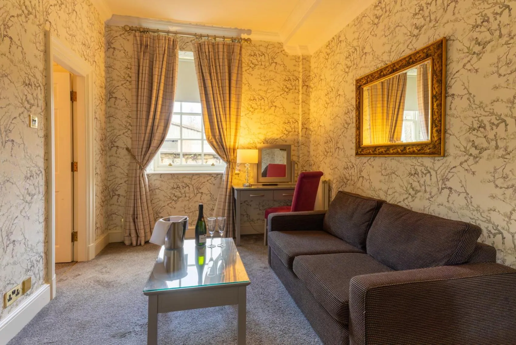 Living room in Hazlewood Castle & Spa