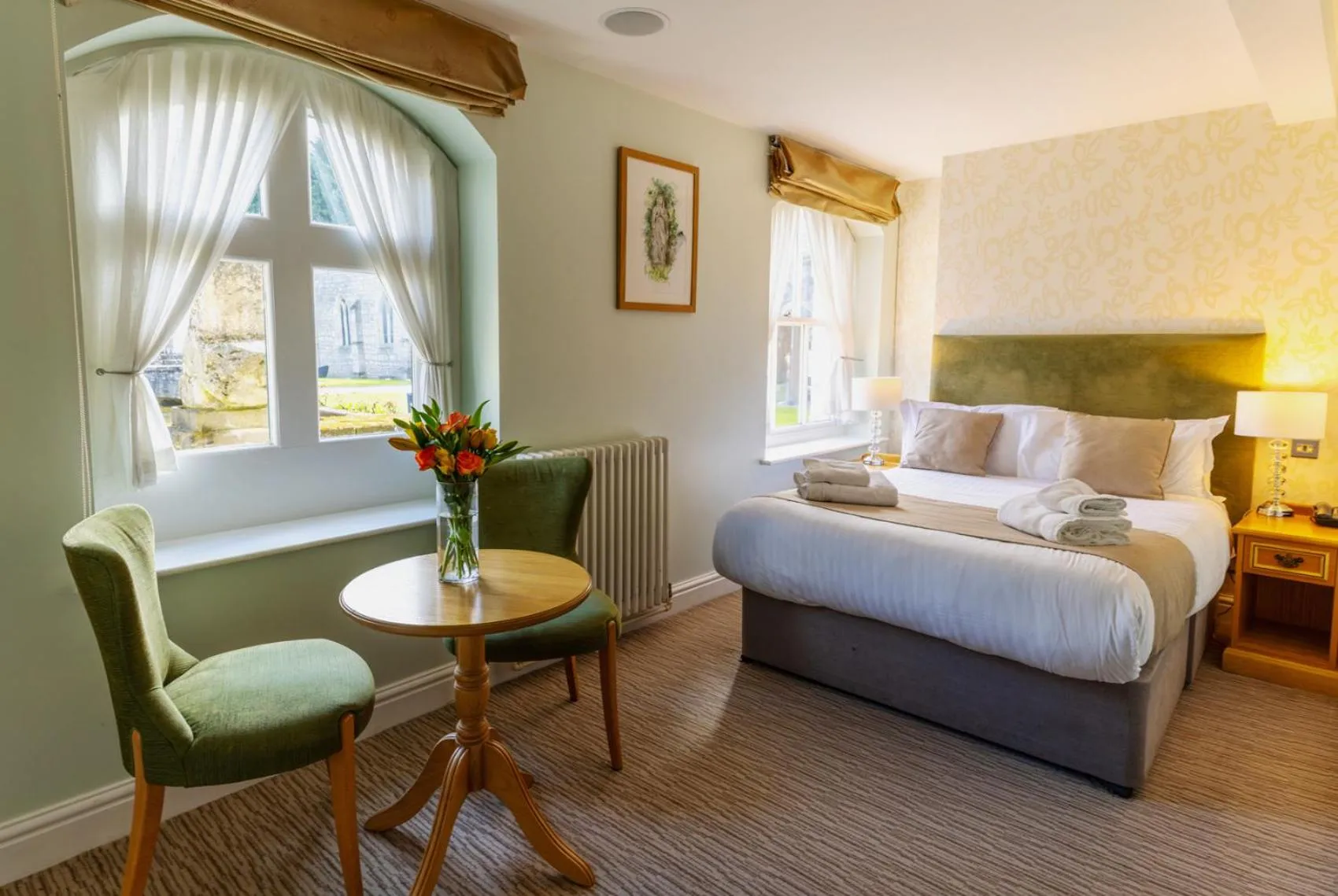 Bedroom, Bed in Hazlewood Castle & Spa