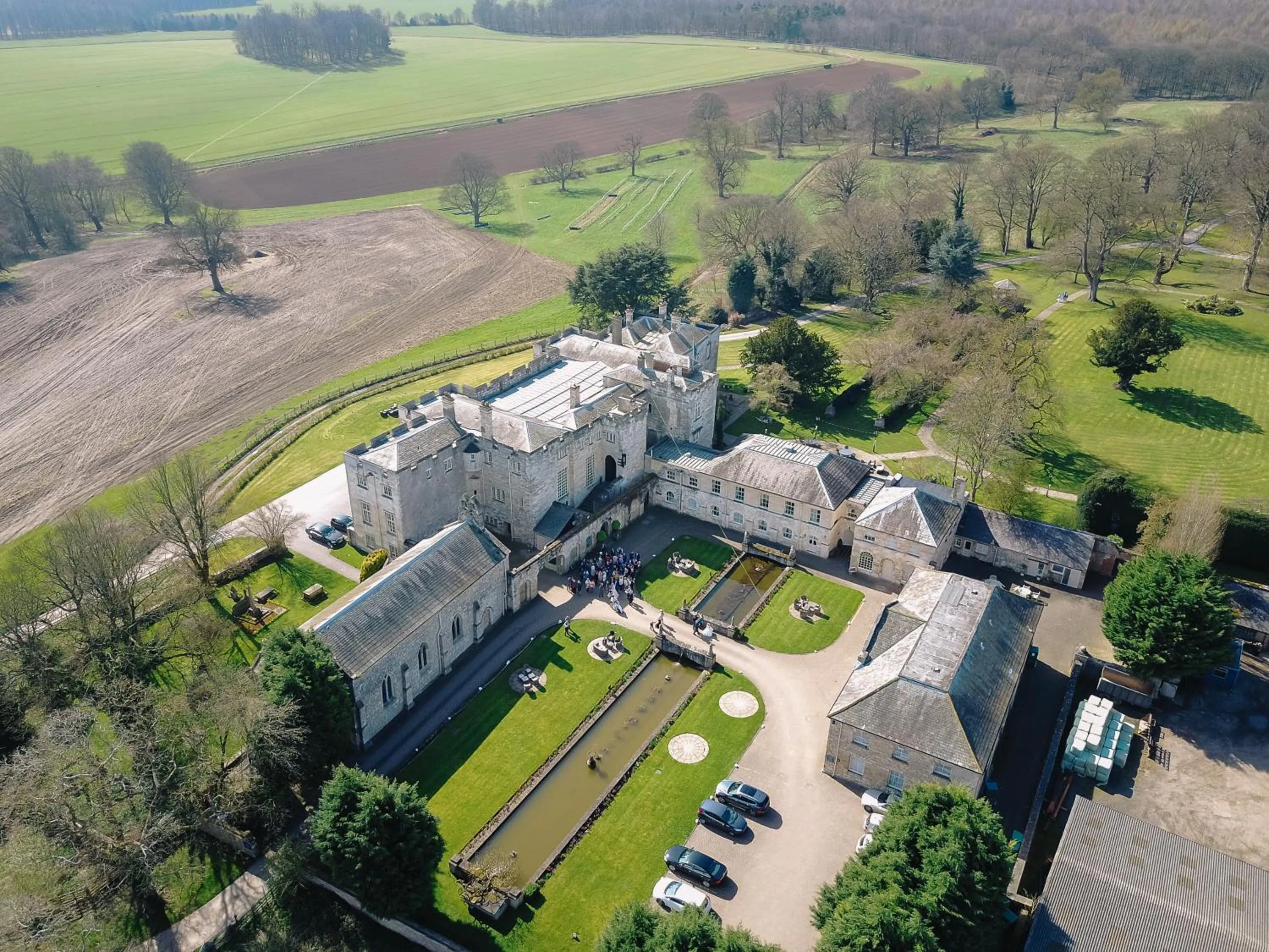 Bird's eye view in Hazlewood Castle & Spa