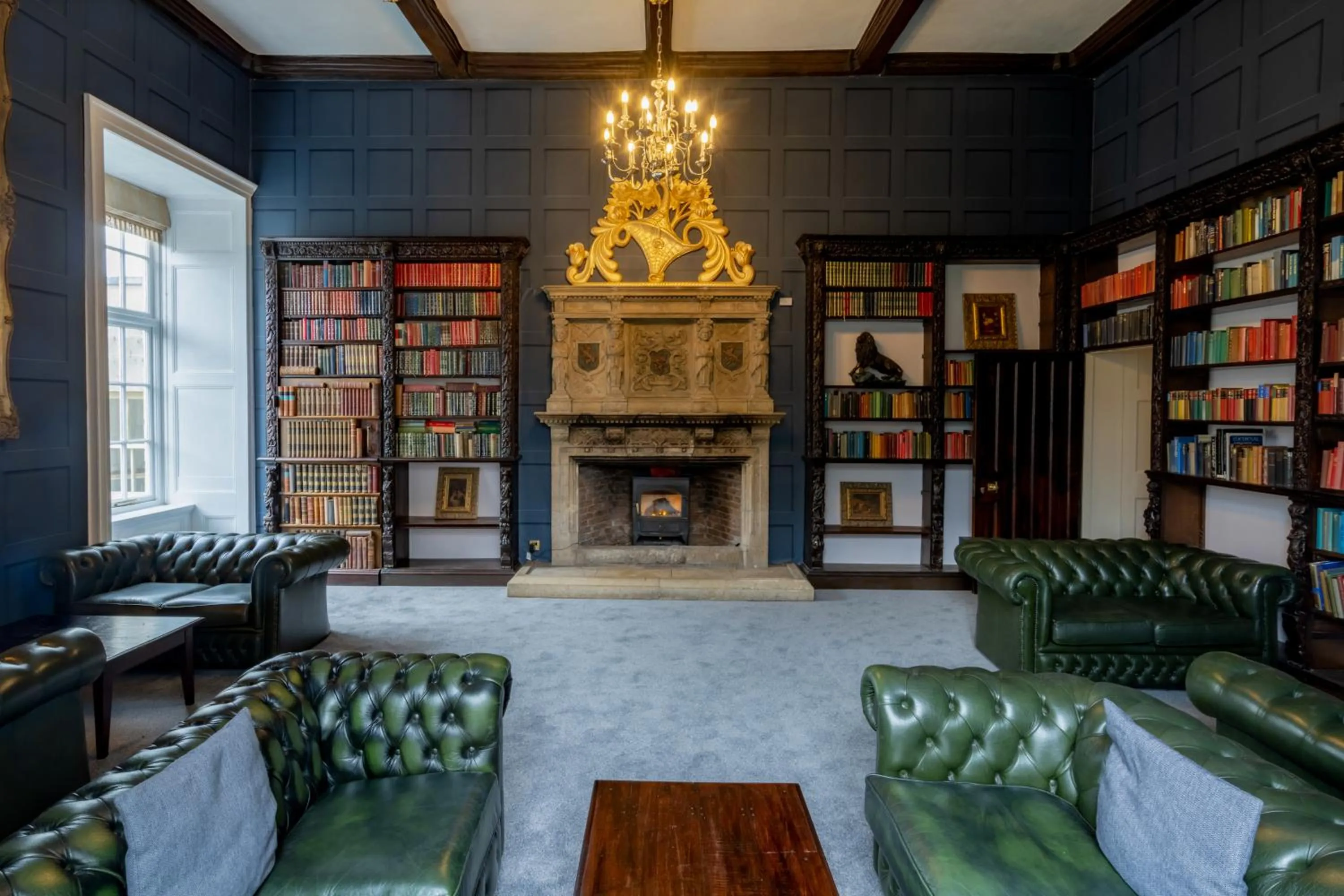 Library in Hazlewood Castle & Spa