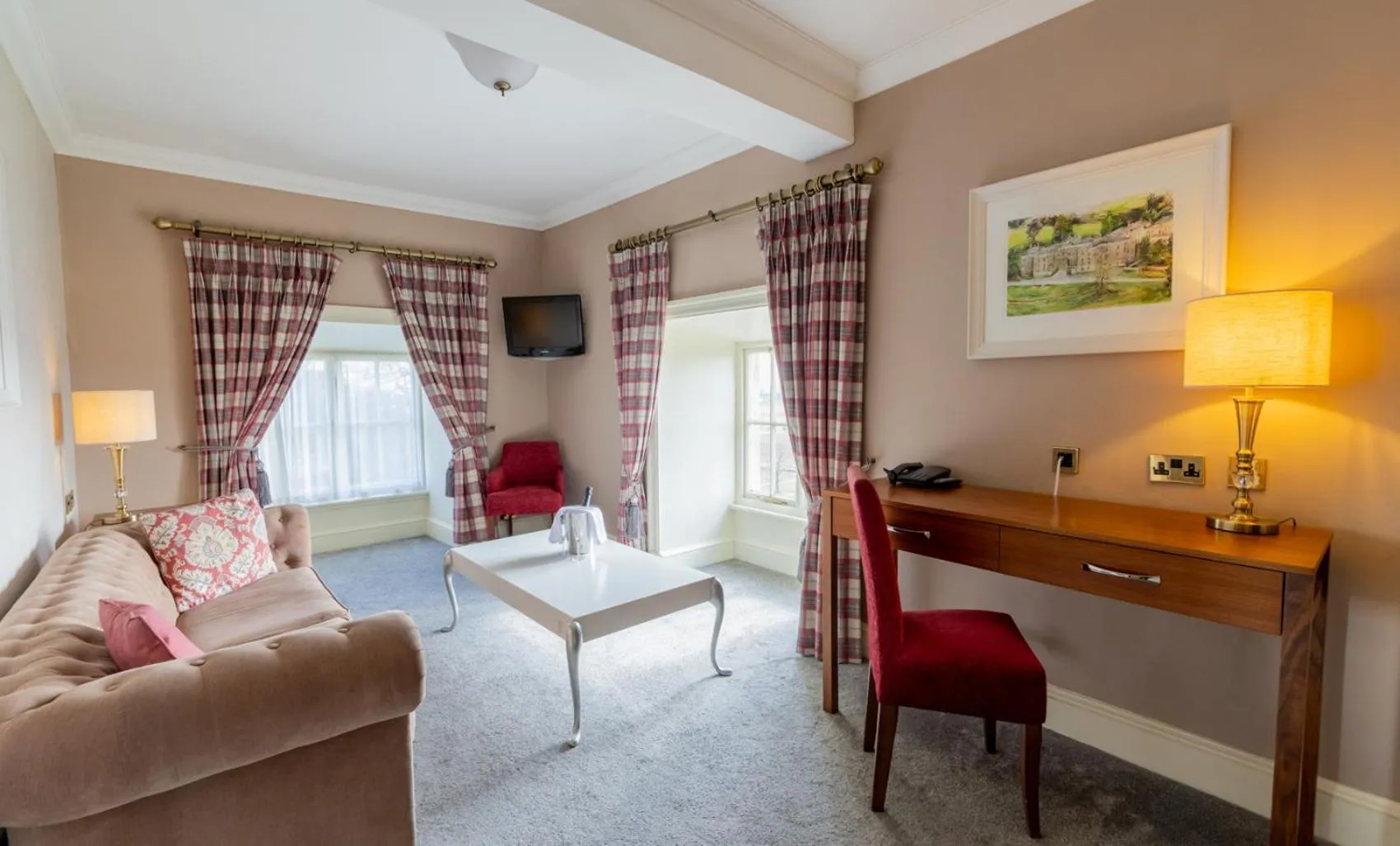 Living room in Hazlewood Castle & Spa