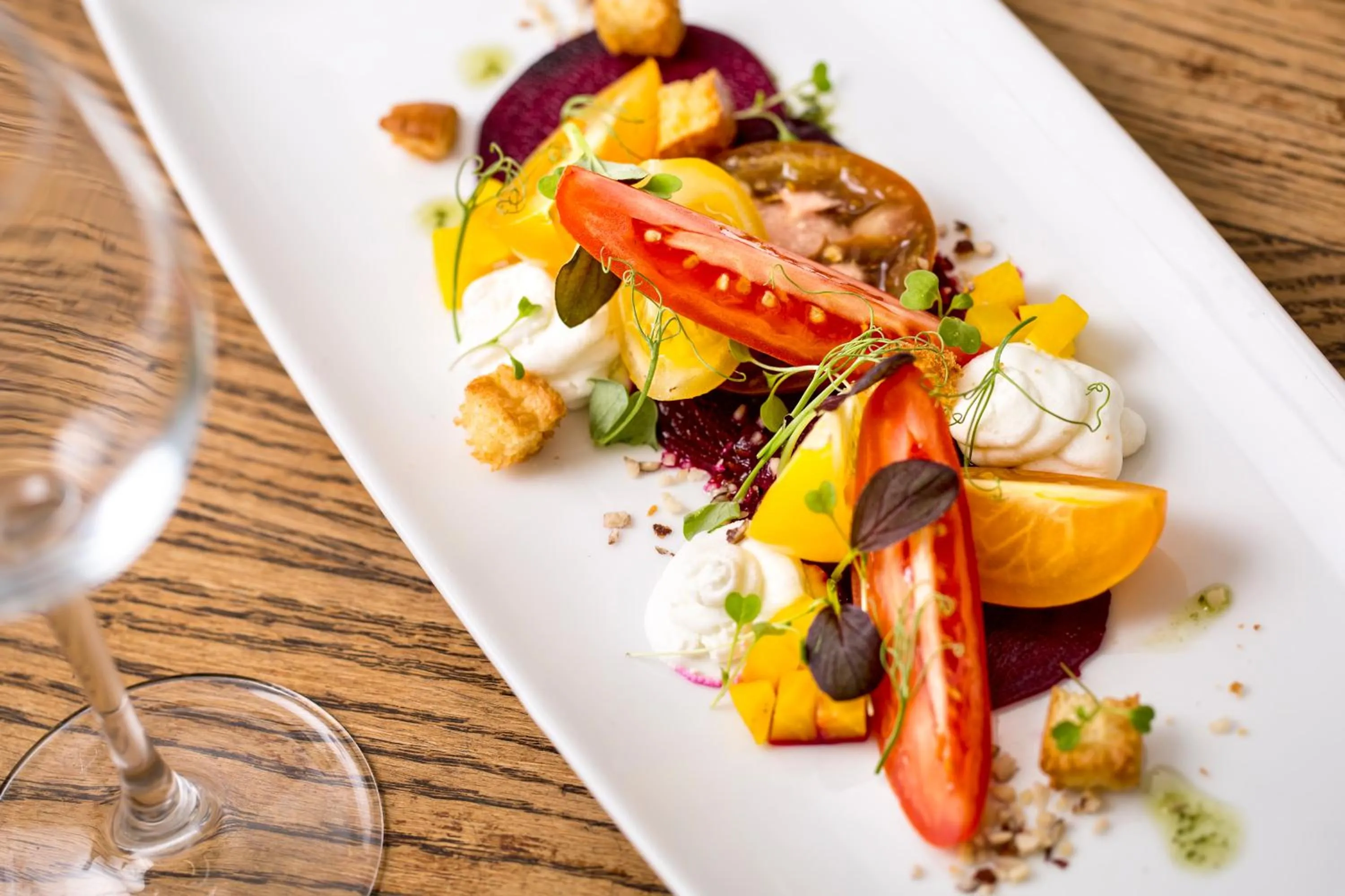 Food close-up in Hazlewood Castle & Spa