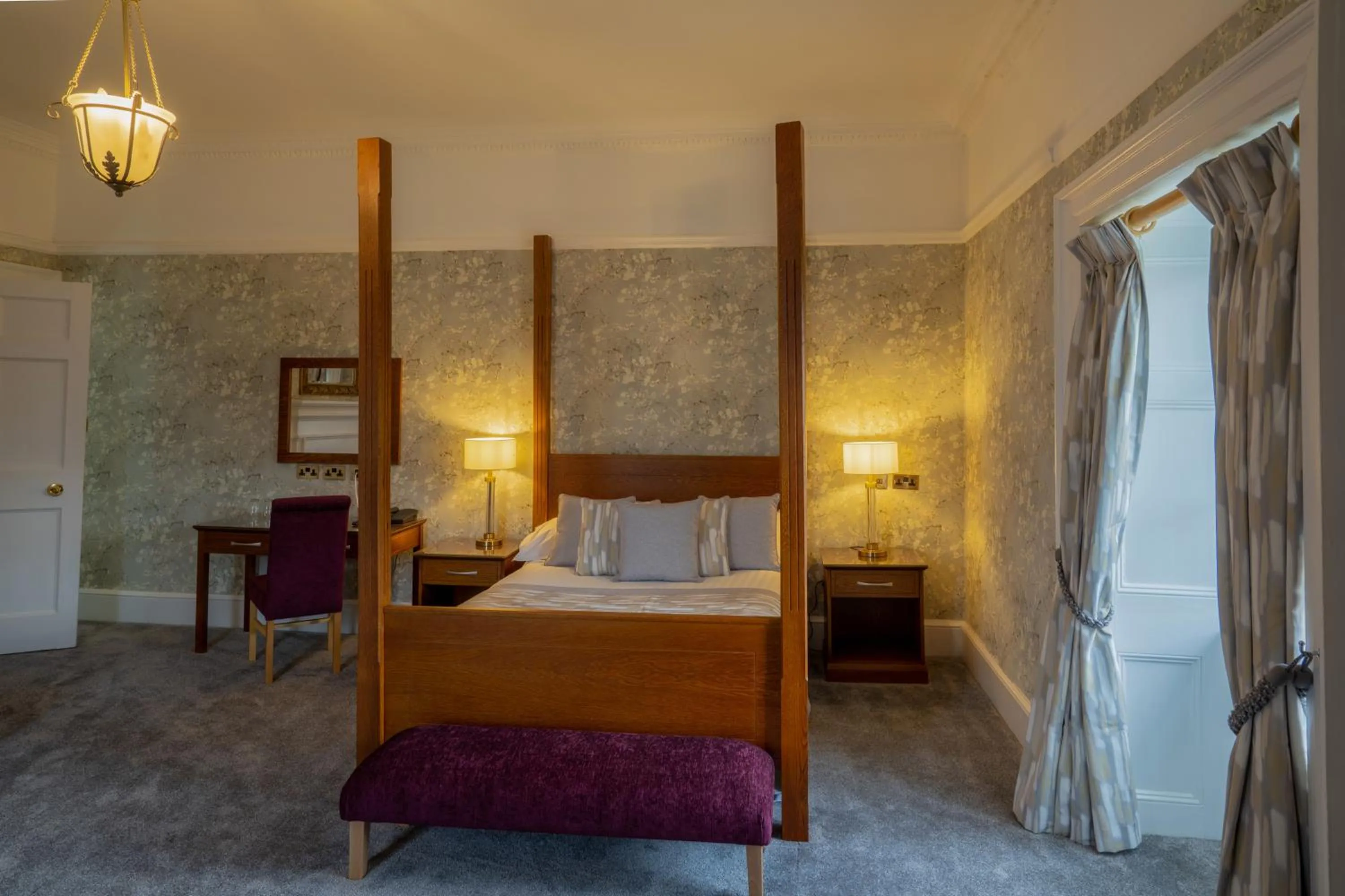 Bedroom, Bed in Hazlewood Castle & Spa