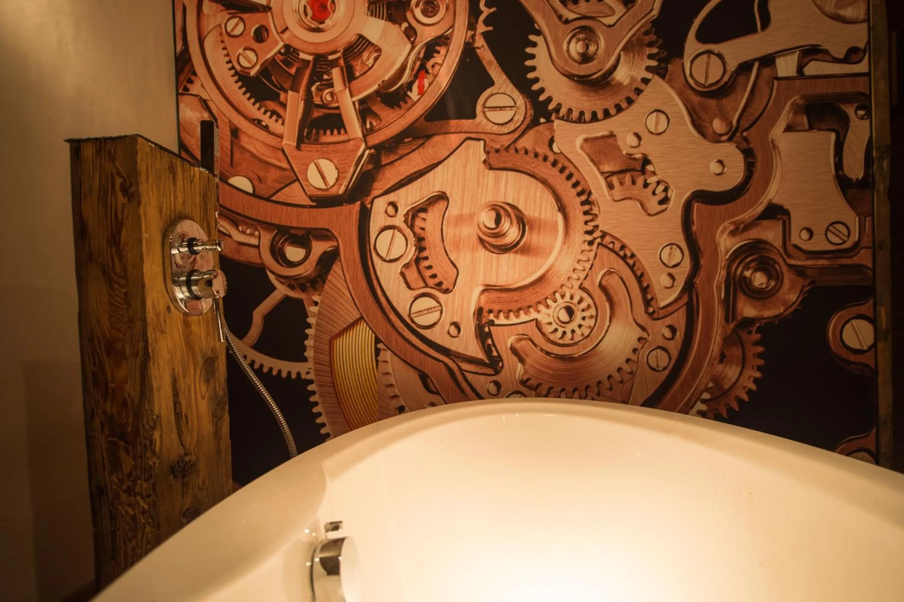 Bathroom in Les Mazots de la Source & Spa