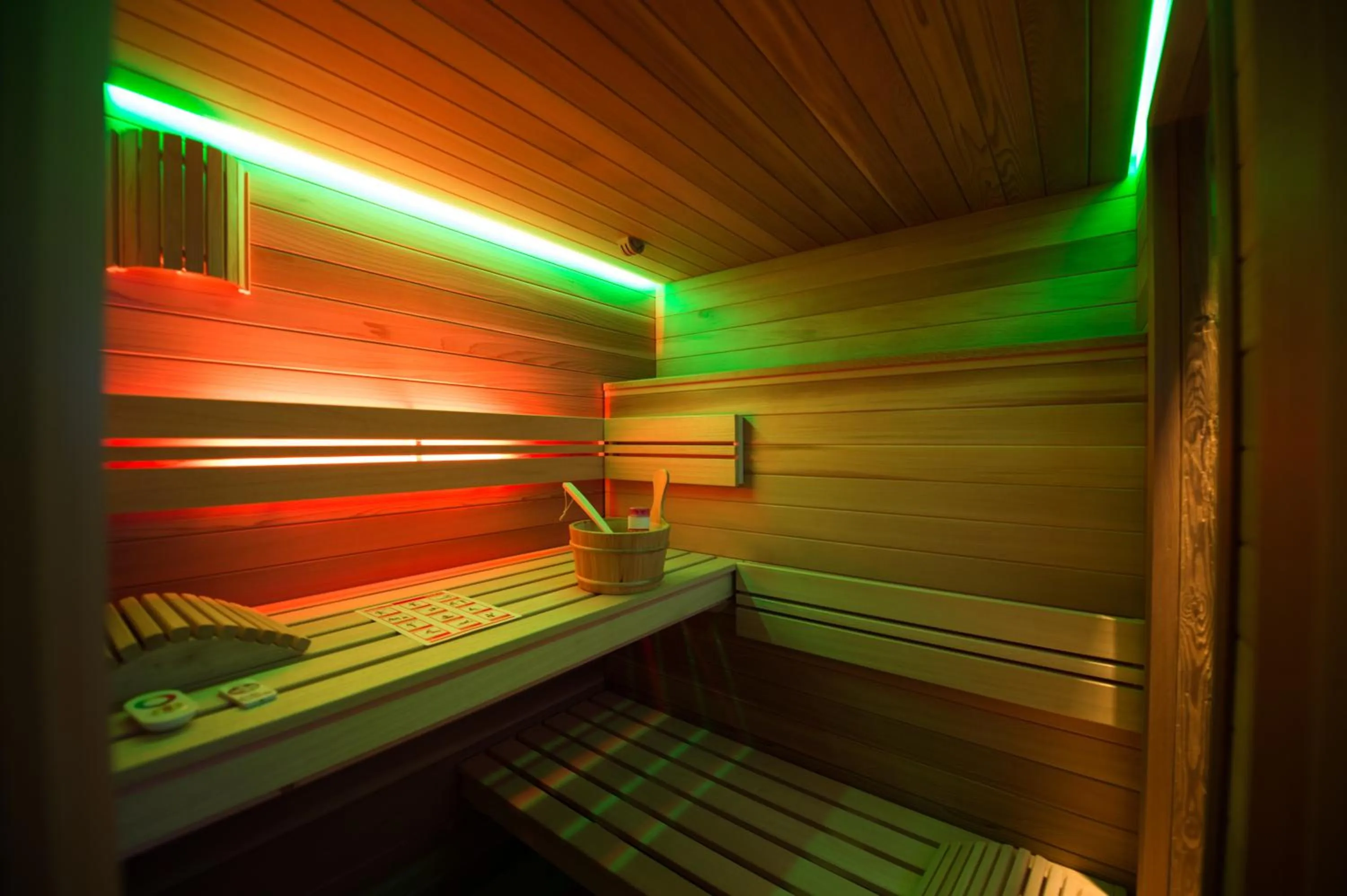 Sauna in Les Mazots de la Source & Spa