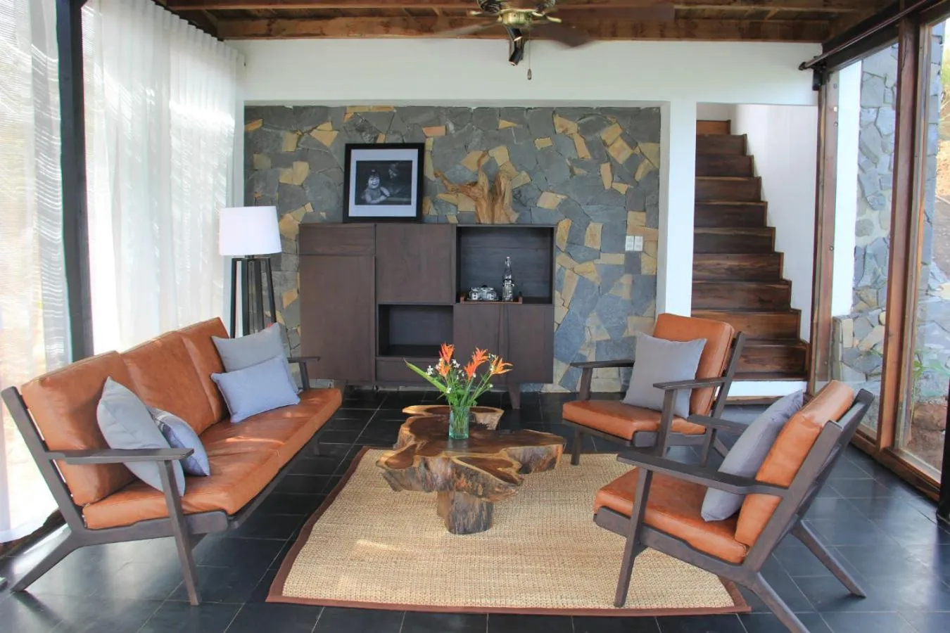 Living room in Lak Tented Camp