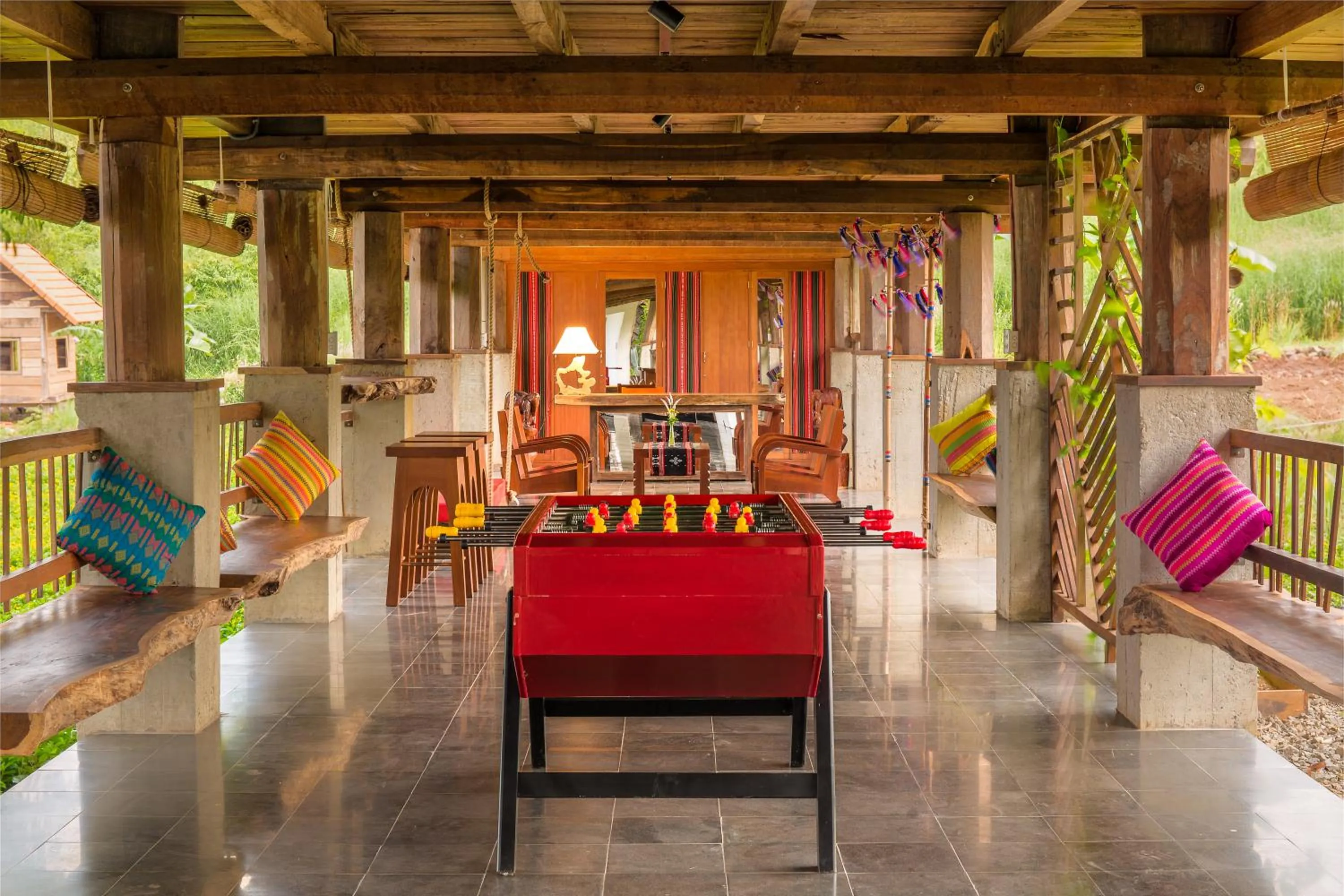 Table tennis in Lak Tented Camp