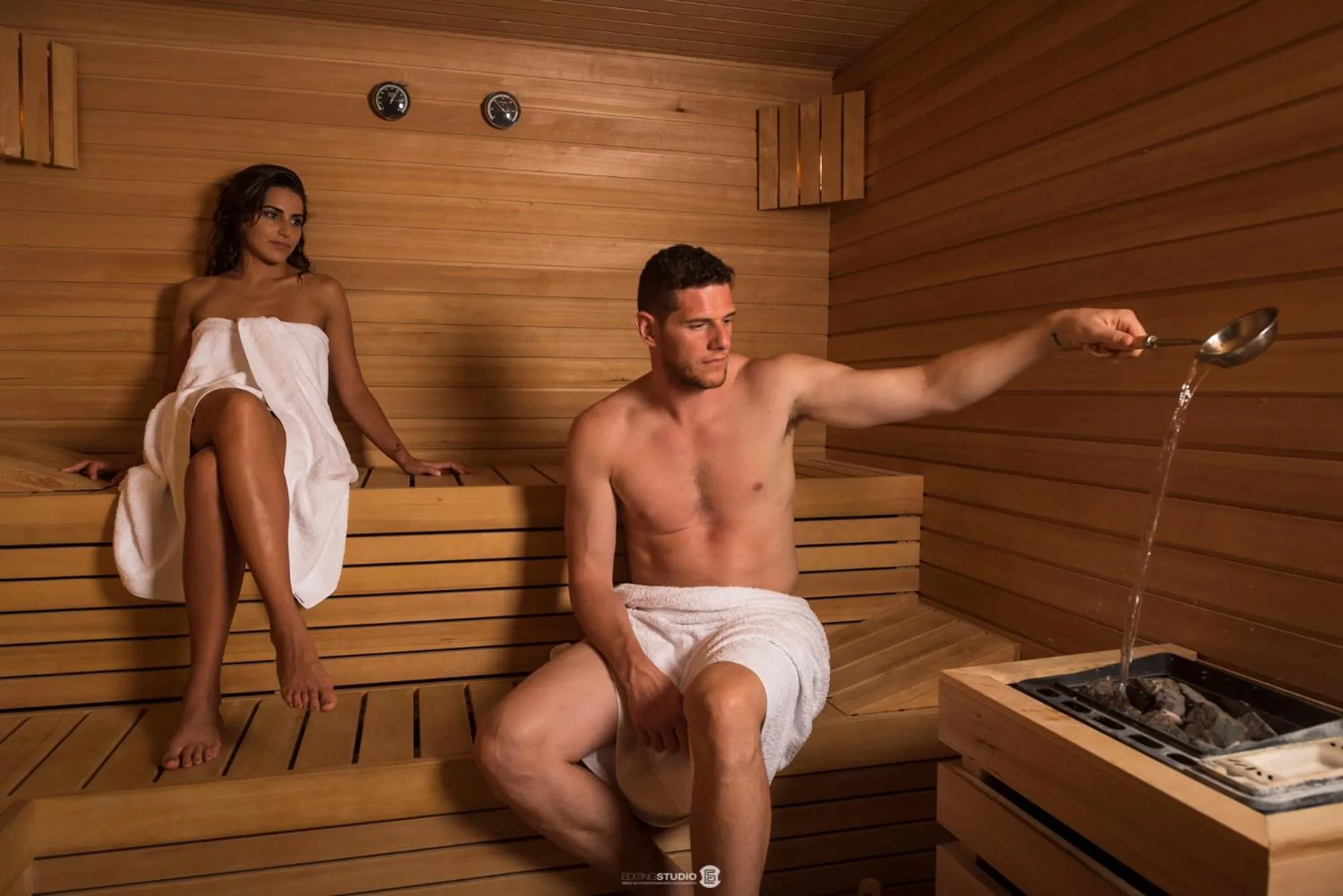 Sauna in Villa Anitori Prestige Relais & Spa