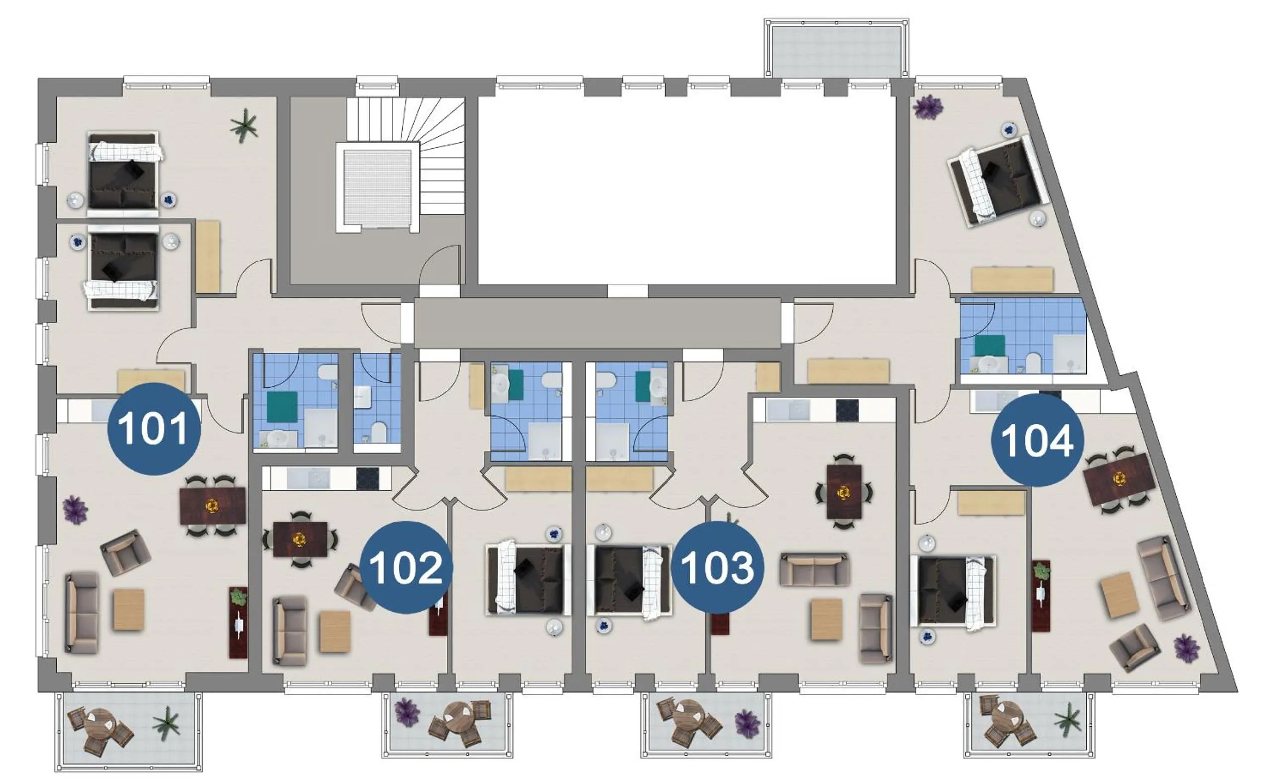 Floor plan in Haus EbenEzer