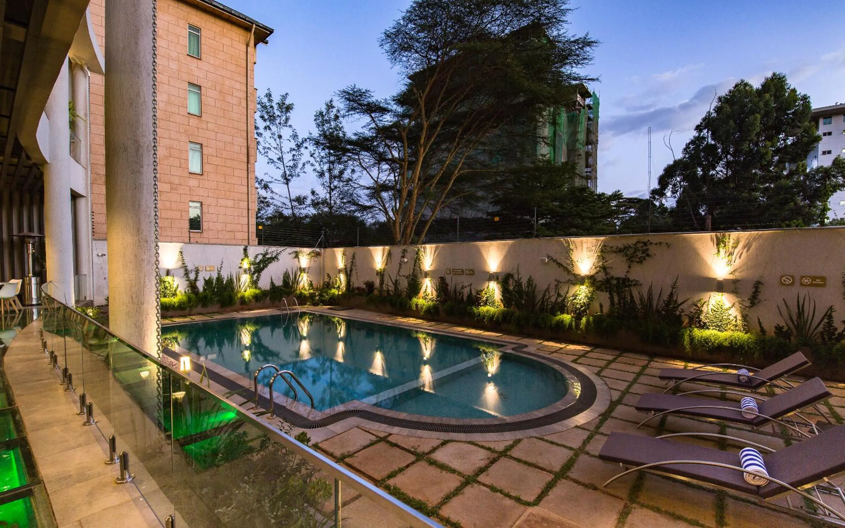 Pool view in Royal Canaan Nairobi Hotel