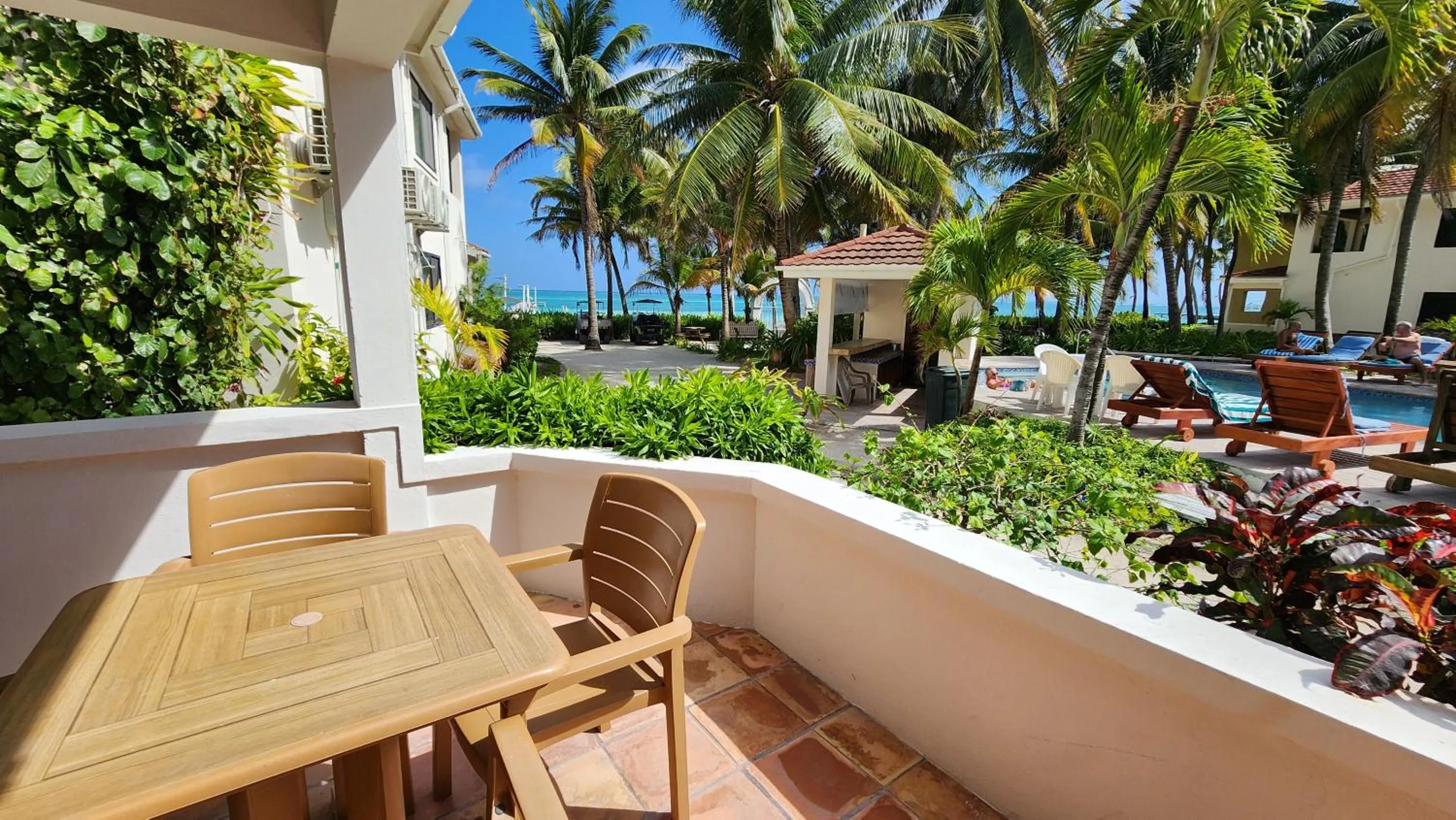 Patio in Tradewinds Paradise Villas