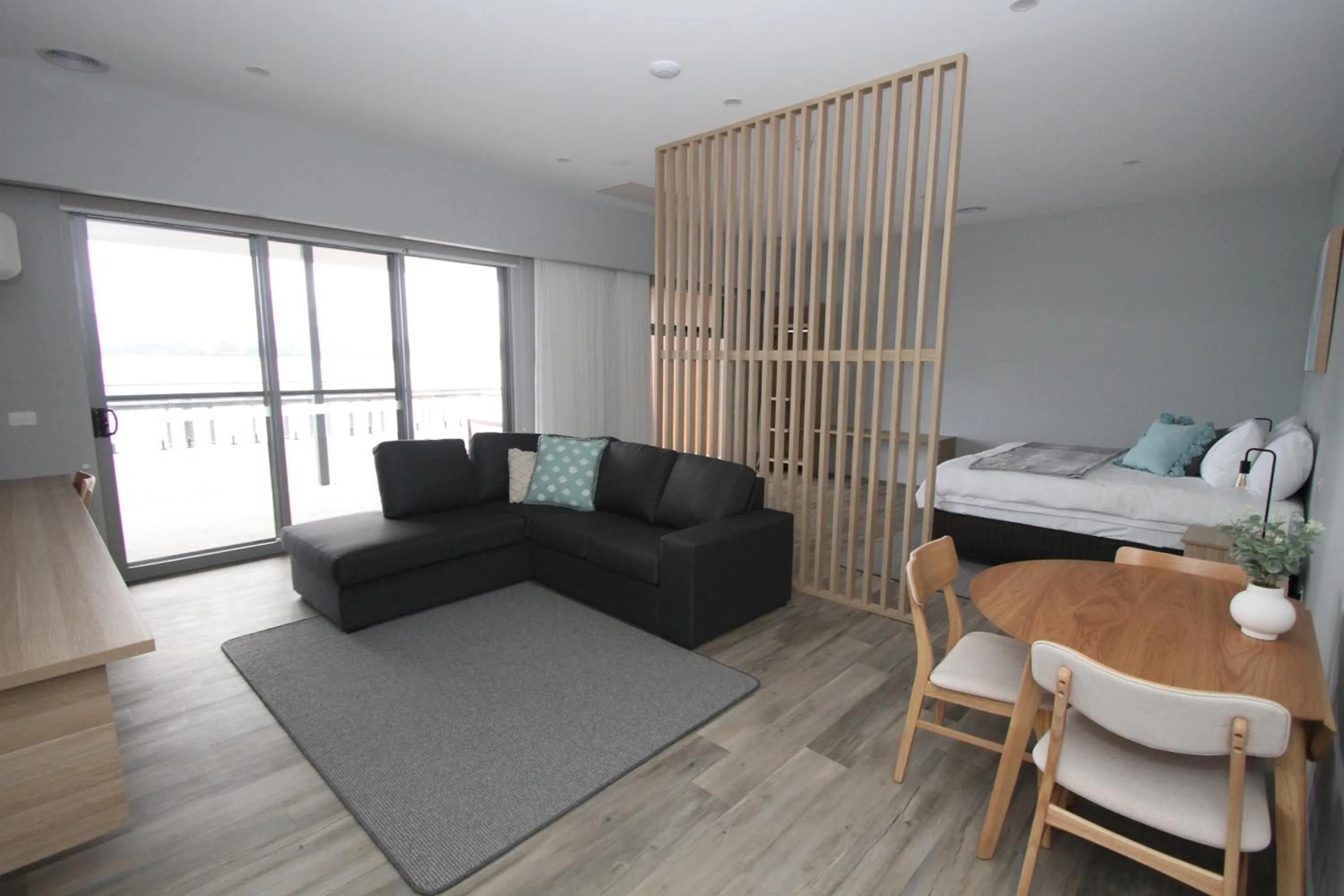 Living room in Waterfront Apartments
