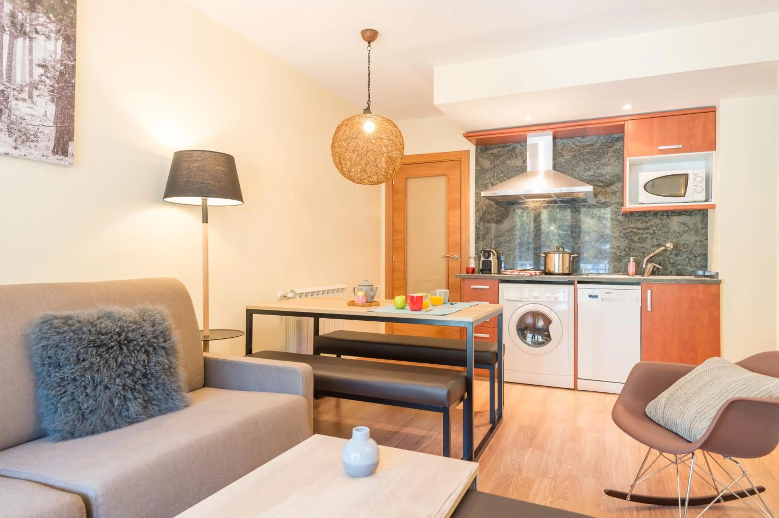 Kitchen or kitchenette in Pierre & Vacances Andorra Sunari Peretol