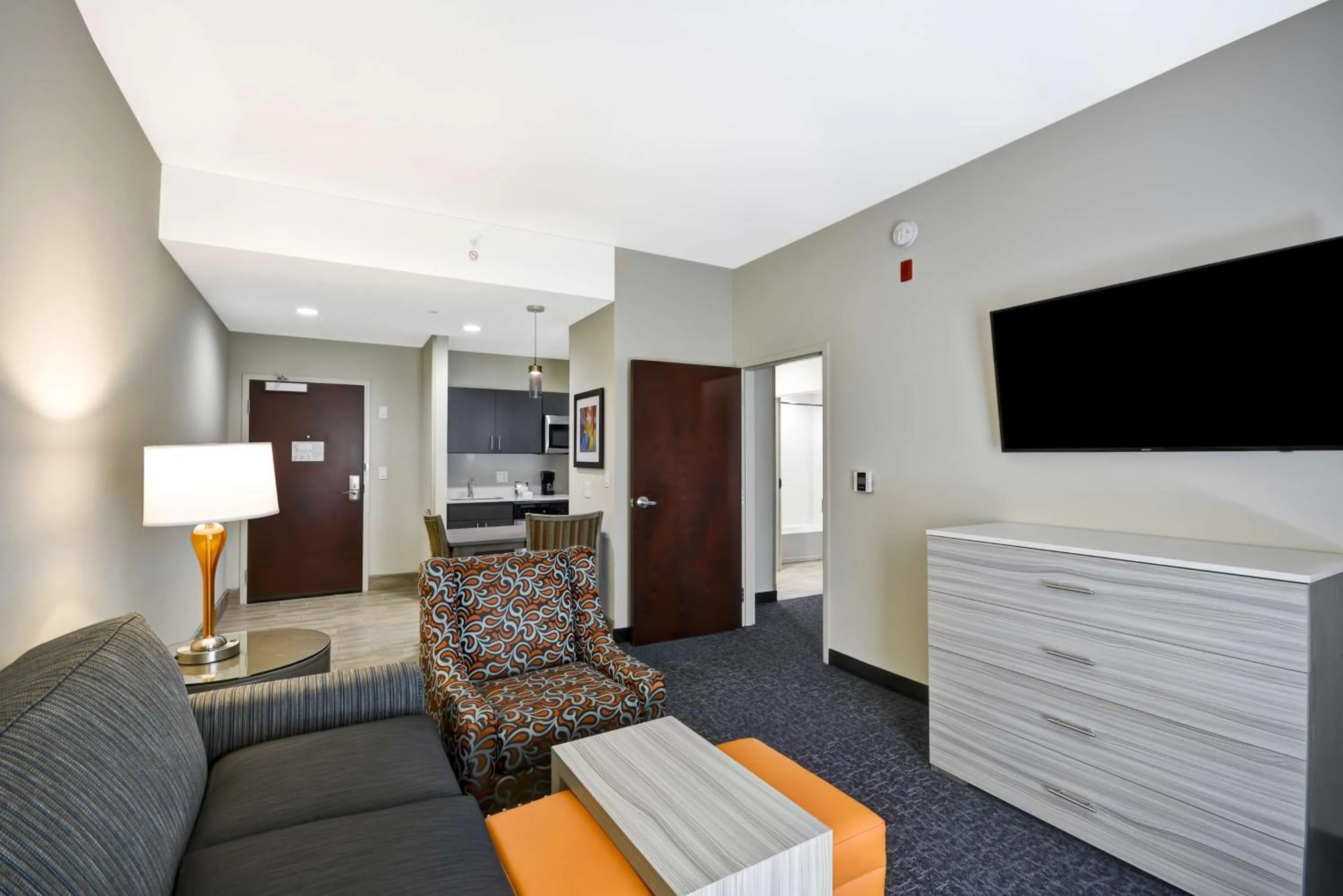 Living room in Homewood Suites by Hilton Orlando Theme Parks