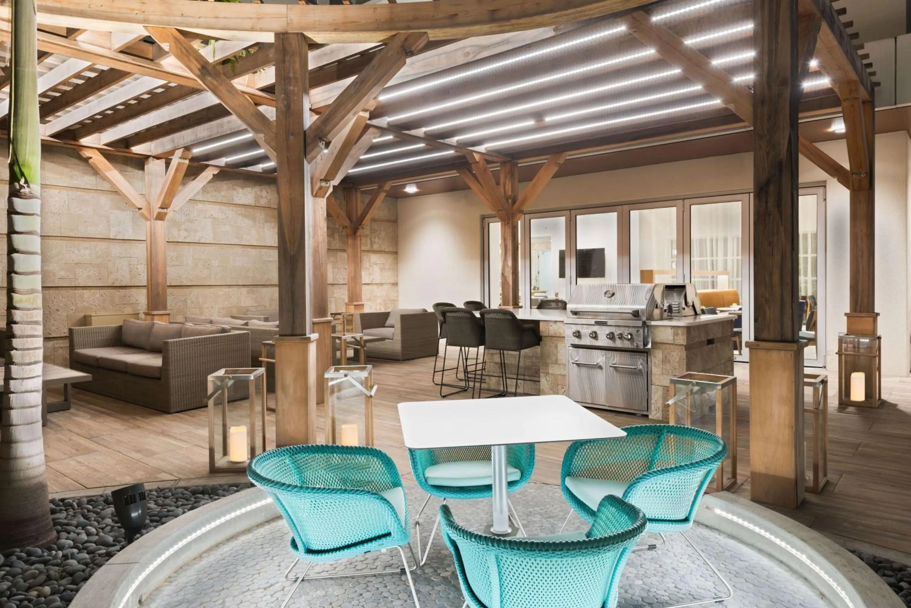 Patio in Homewood Suites by Hilton Sarasota-Lakewood Ranch